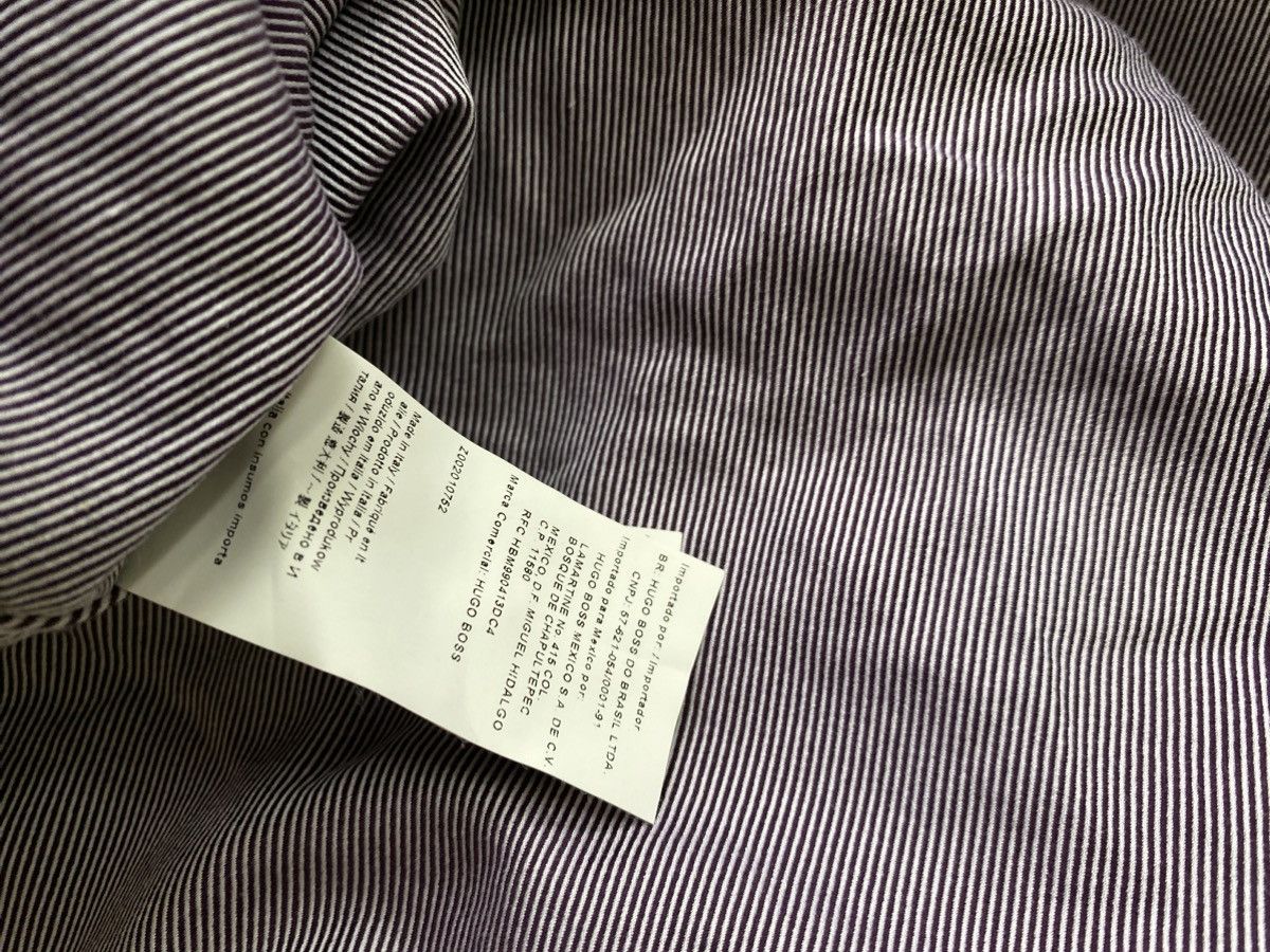 Hugo Boss Hugo Boss French cuffs tailored ls stripe shirt Size US L / EU 52-54 / 3 - 8 Thumbnail