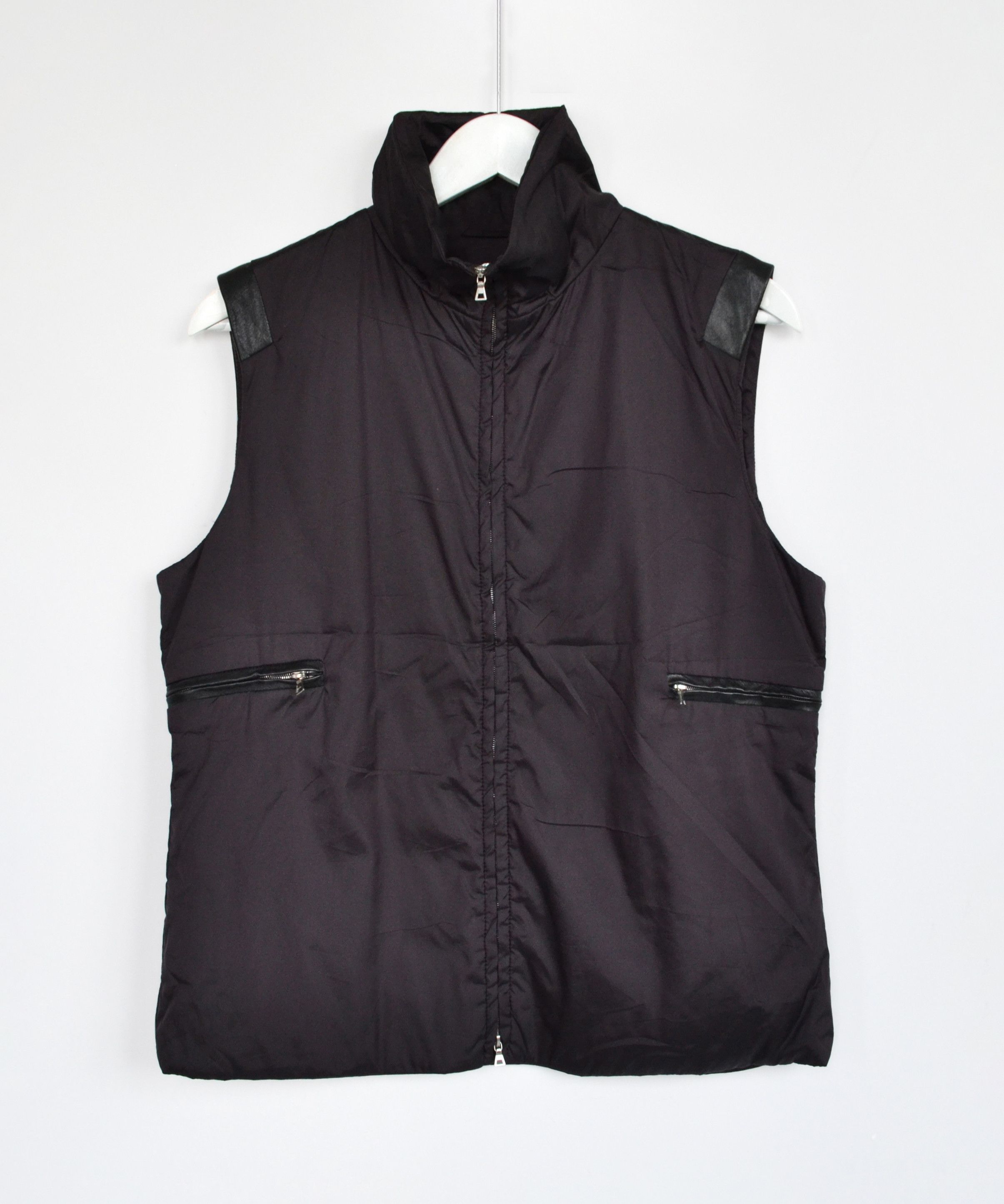 Jil Sander JIL SANDER Vest Jacket Vintage Nylon Leather RAF SIMONS Size US S / EU 44-46 / 1 - 2 Thumbnail