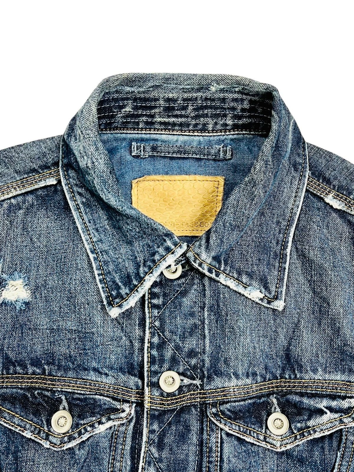 If Six Was Nine 2000s GOA - Crash Denim Jacket Size US M / EU 48-50 / 2 - 12 Thumbnail