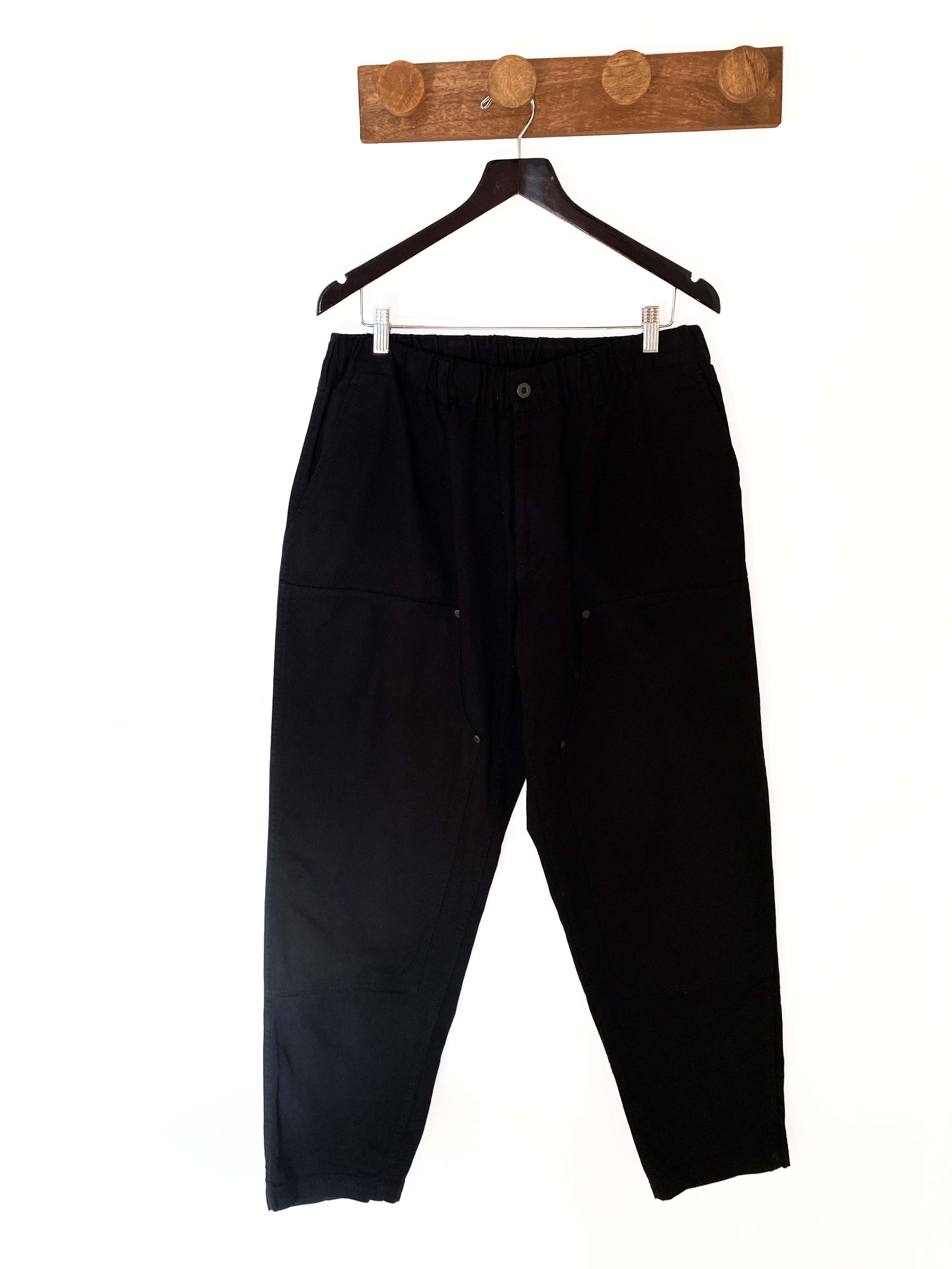 Yohji Yamamoto Yohji Yamamoto Black Scandal Cotton Pants Size US 34 / EU 50 - 1 Thumbnail