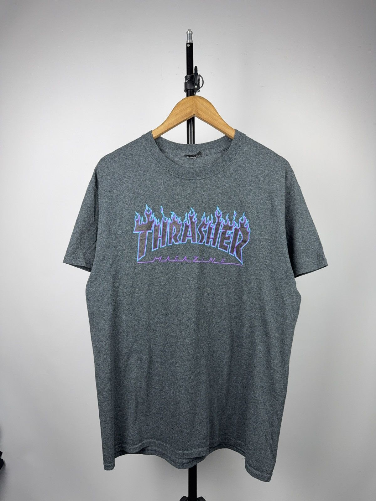 Thrasher Retro 00s Thrasher Magazine SK8 Flame Logo Skate T-Shirt Size US L / EU 52-54 / 3 - 1 Thumbnail