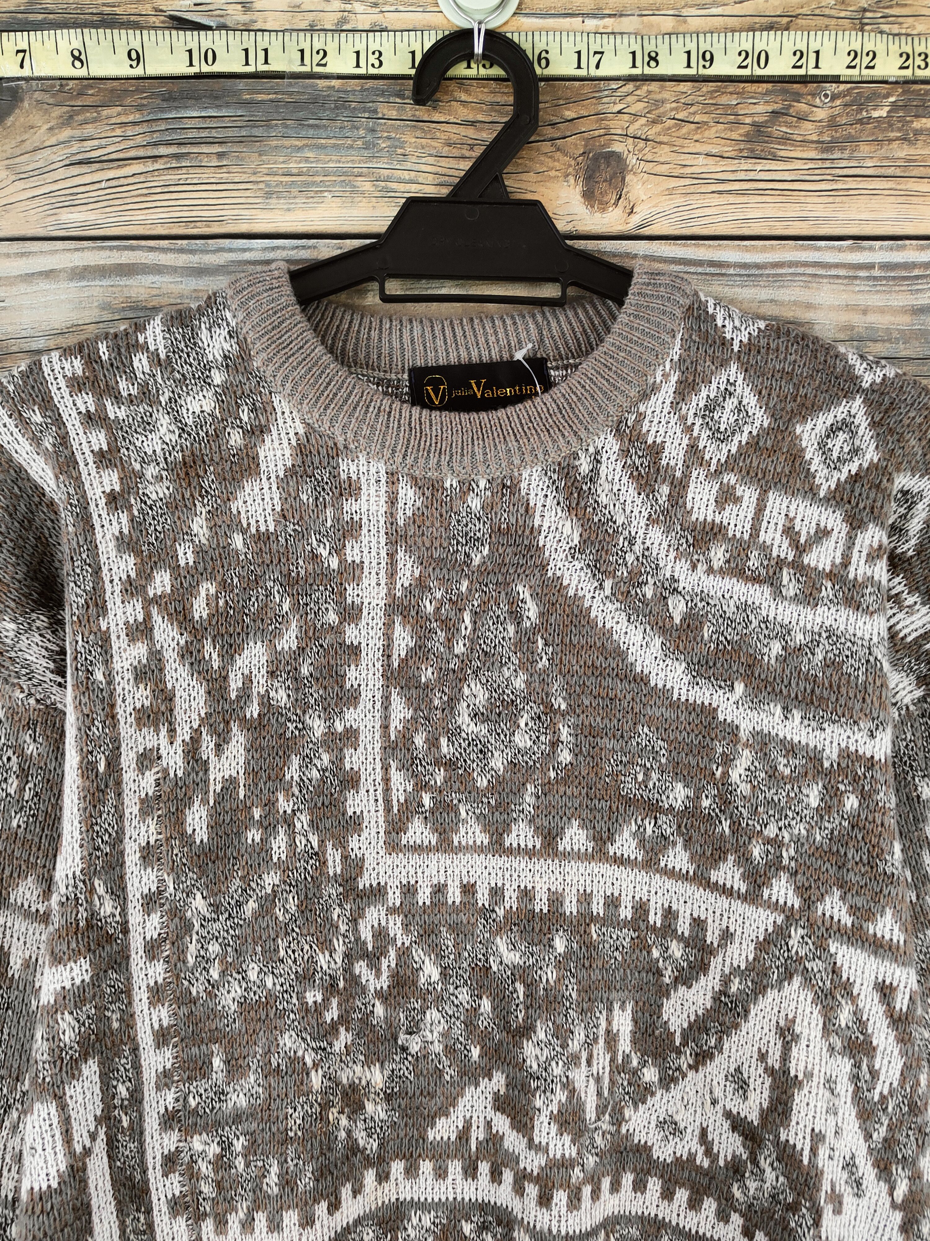 Japanese Brand DL Julia Valentino Gray Knitwear Sweatshirt #46-850 Size US M / EU 48-50 / 2 - 2 Thumbnail
