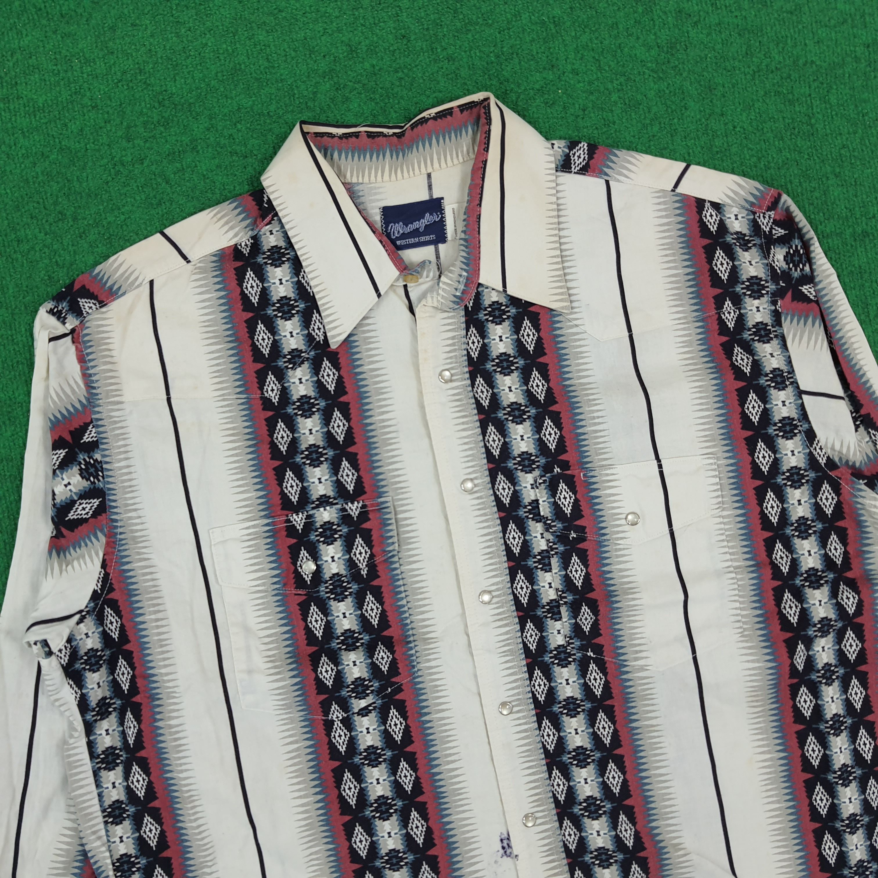 Vintage × Wrangler Vintage Wrangler Western Heritage Outdoor Fashion Shirt Size US XL / EU 56 / 4 - 2 Thumbnail
