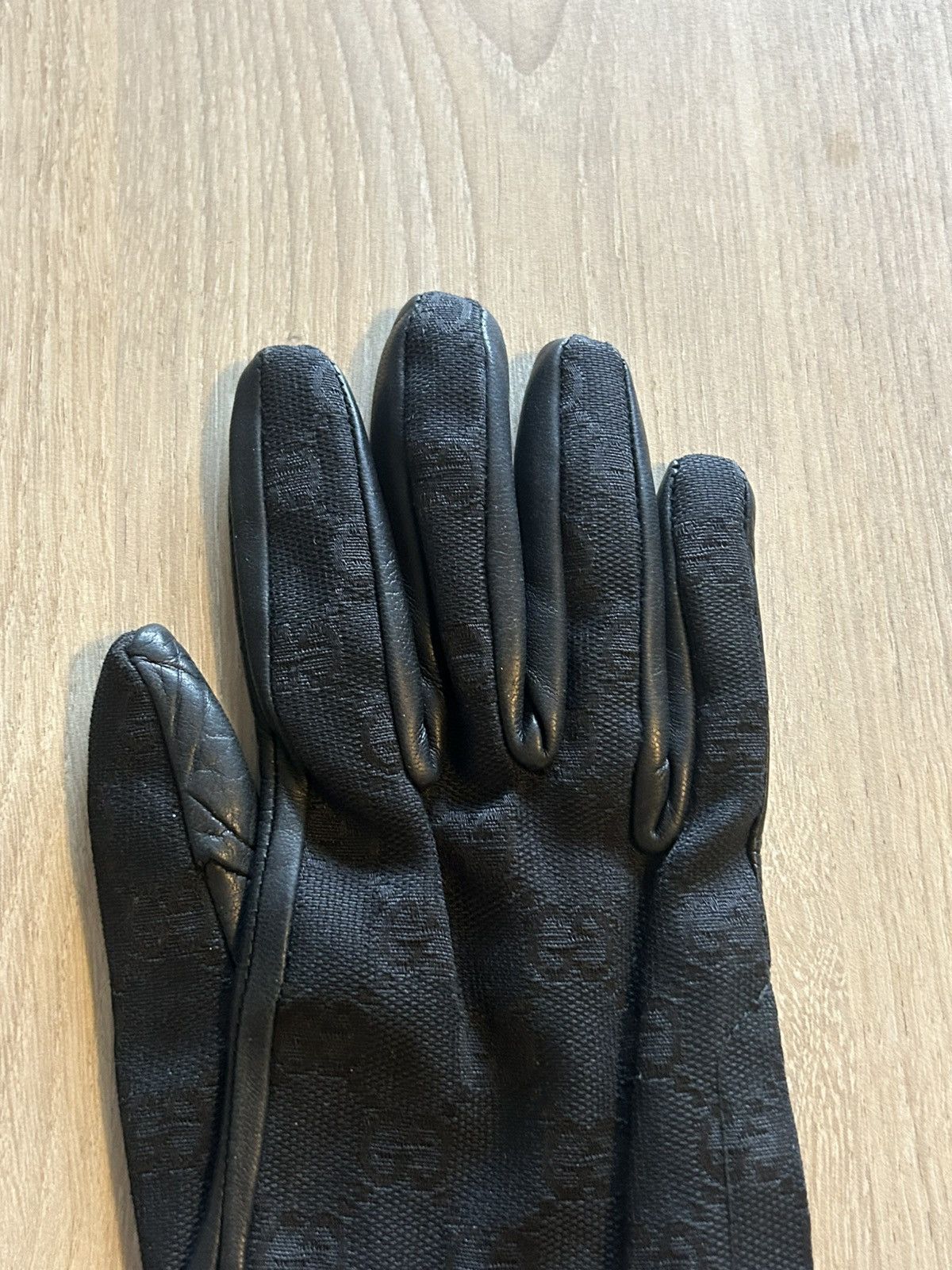 Gucci Gucci GG Monogram Leather Gloves Size ONE SIZE - 2 Thumbnail