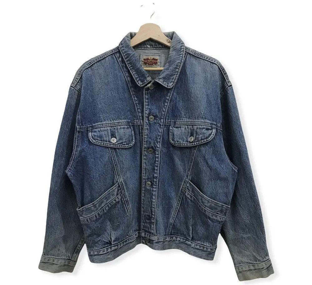 Japanese Brand Bj Spirit Trucker Denim Jacket Size US M / EU 48-50 / 2 - 1 Thumbnail