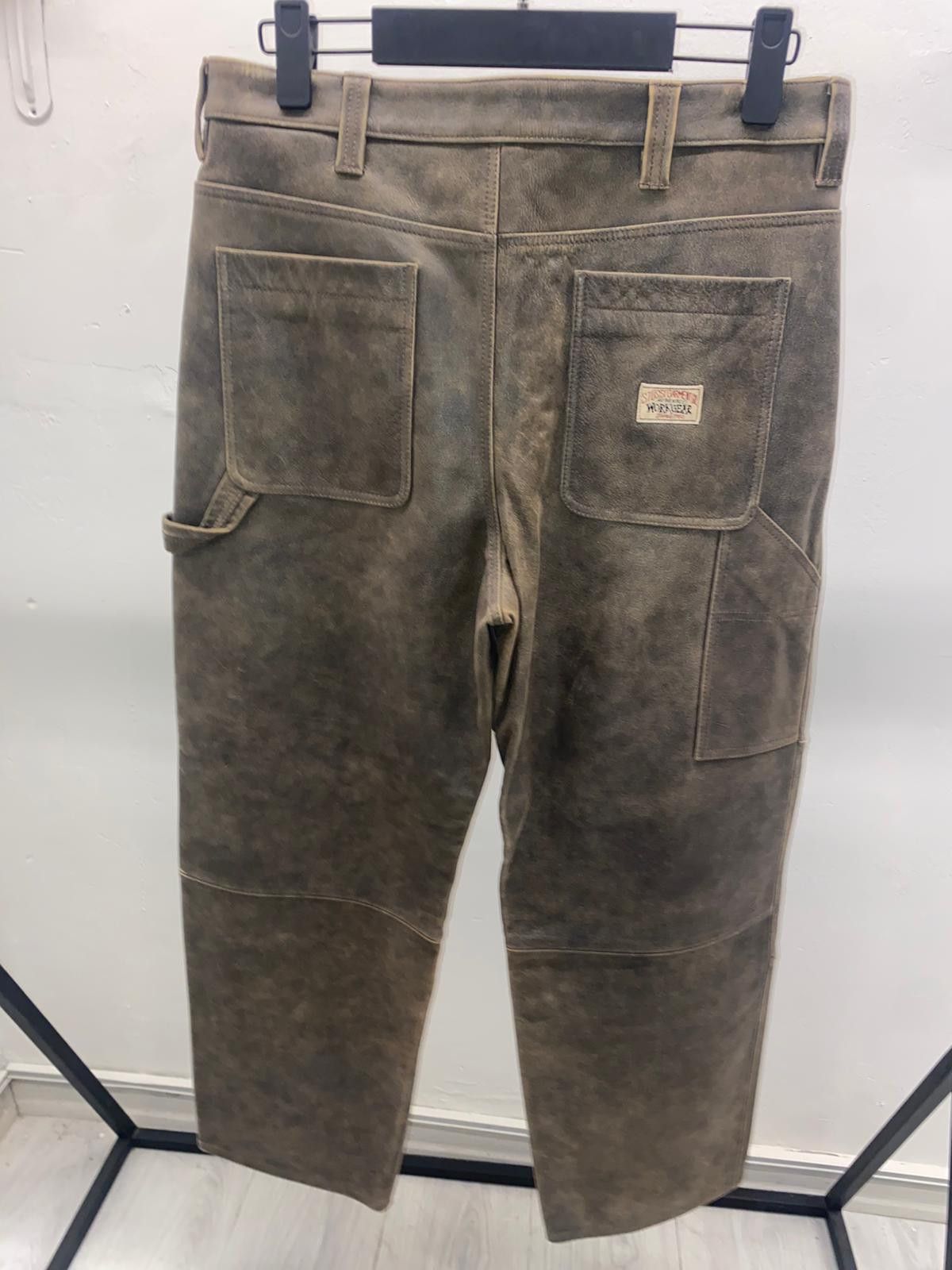 Stussy Stüssy Distressed Leather Work Pant Size US 30 / EU 46 - 2 Thumbnail