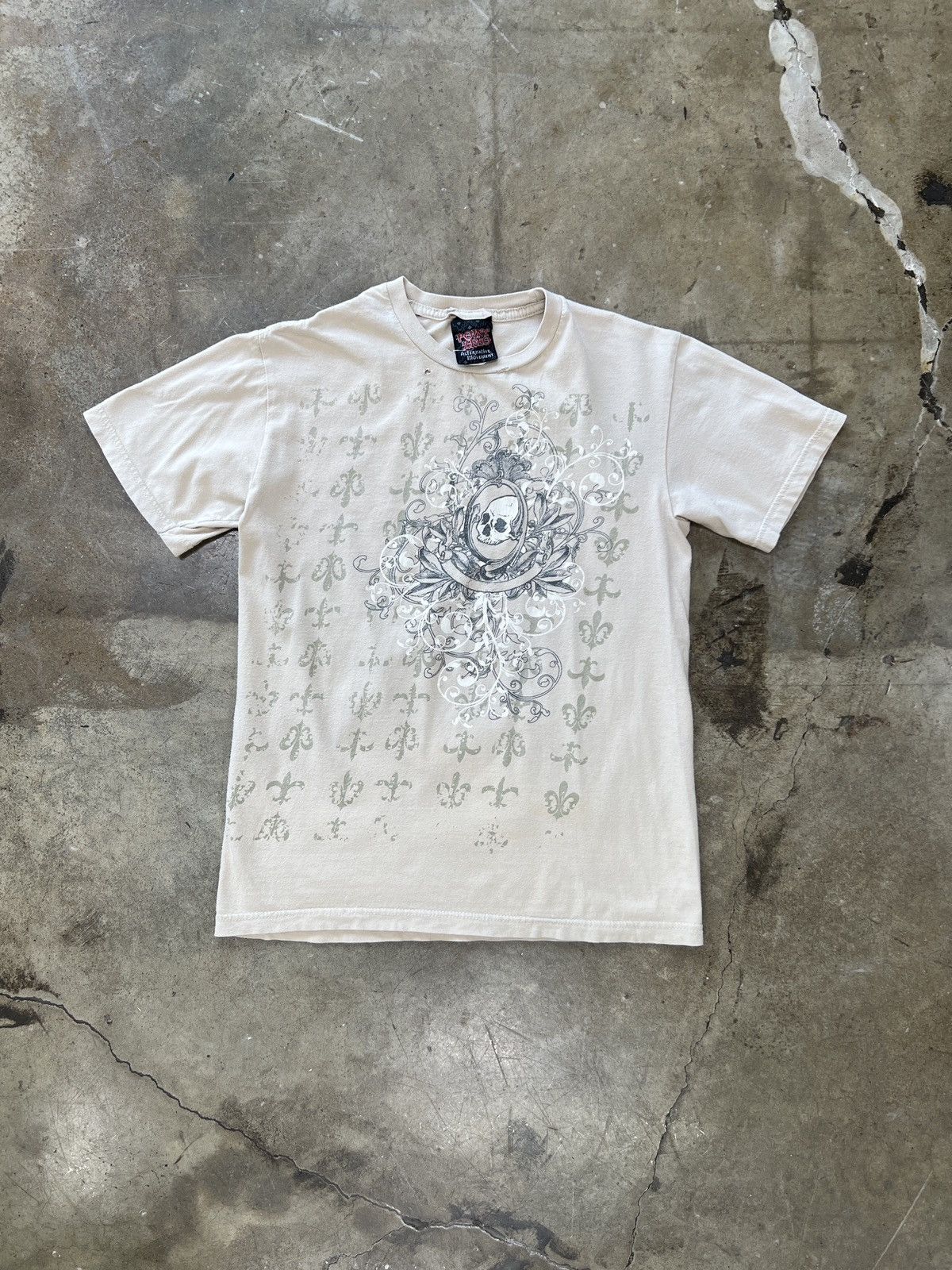 Vintage Vintage Point Zero Affliction Style Tee Small Size US S / EU 44-46 / 1 - 2 Thumbnail