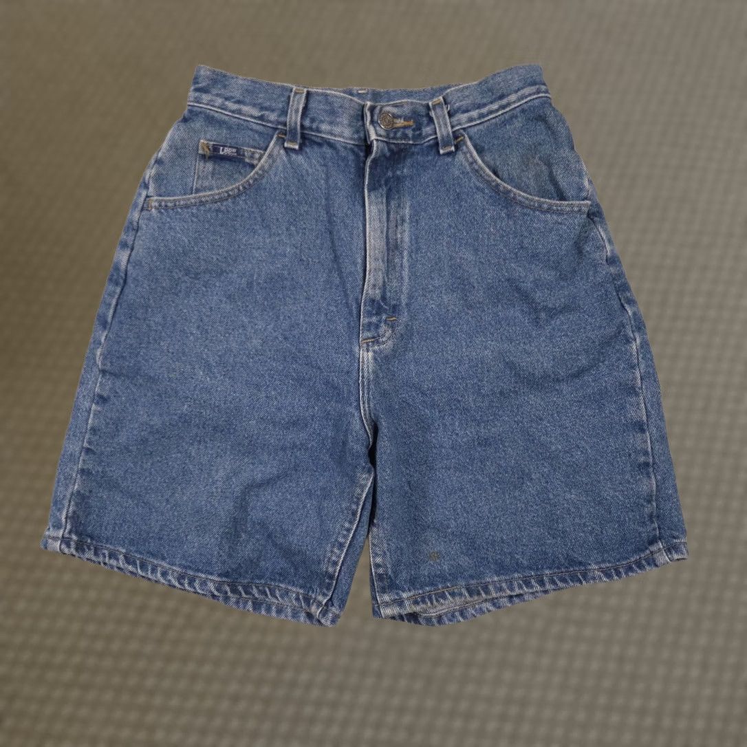 Lee Lee Bermuda Shorts Womens 10 Long Blue Relaxed Fit 5-Pocket Denim Zip Fly Casual Size 32" / US 10 / IT 46 - 1 Thumbnail