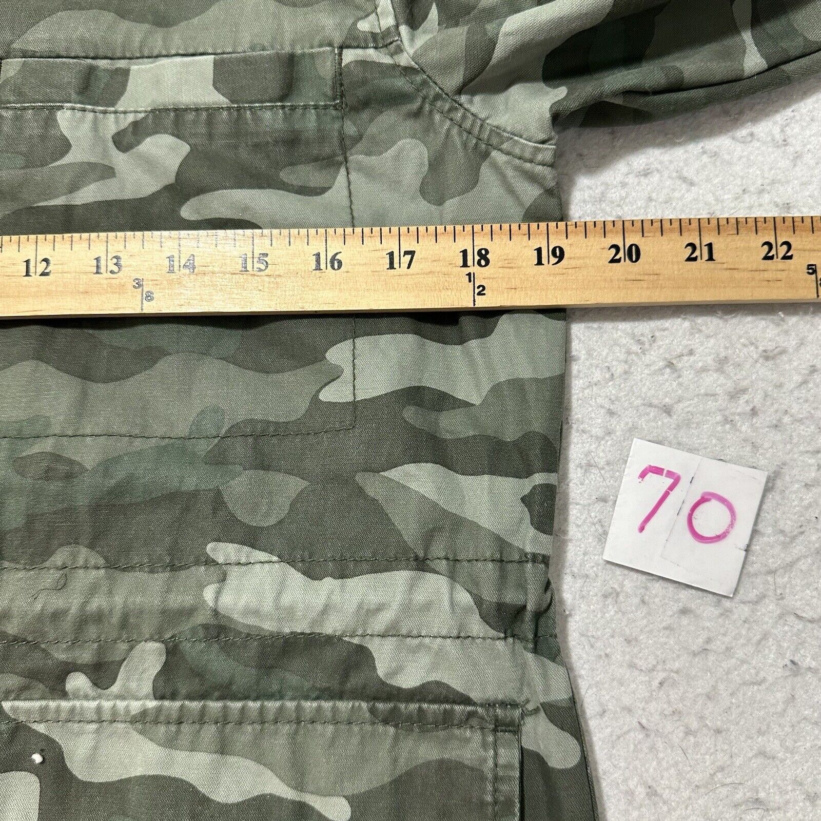 Old Navy Old Navy Small Full Zip Military Jacket Green Camouflage Size S / US 4 / IT 40 - 8 Thumbnail
