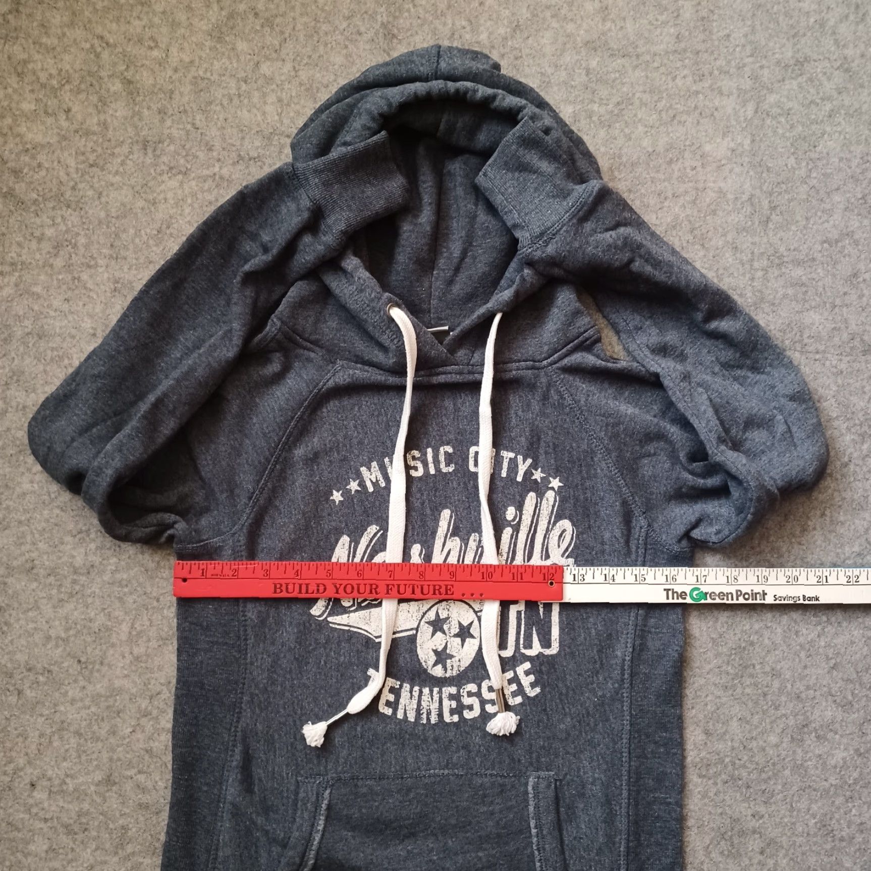 Vintage MV Sport Nashville Tennessee Music City Hoodie Sweater Dress Womens S Gray Long Sleeve Size S / US 4 / IT 40 - 4 Thumbnail