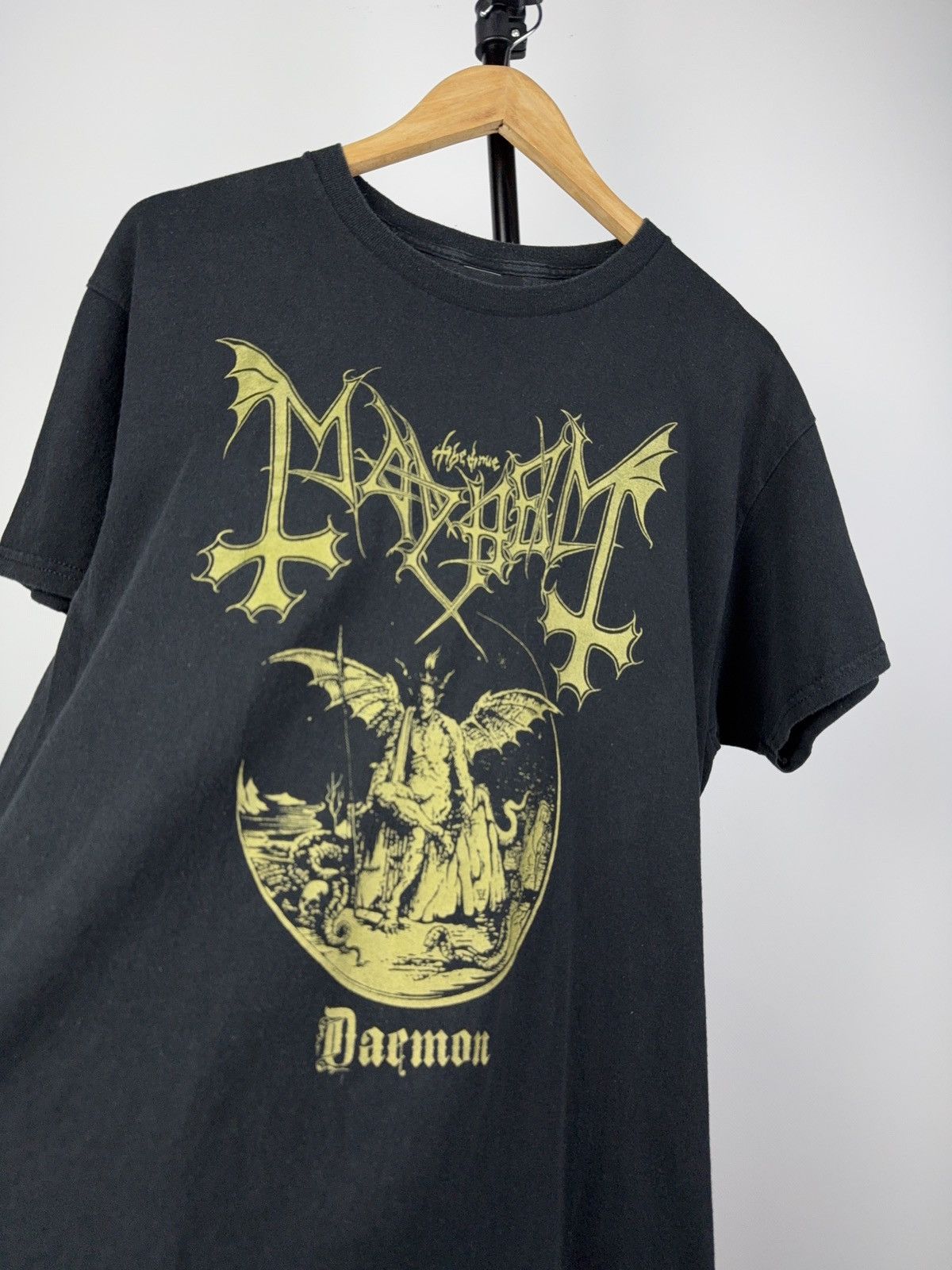 Band Tees × Vintage Vintage 00s Mayhem Black Metal Band Tee Shirt Size US L / EU 52-54 / 3 - 4 Thumbnail