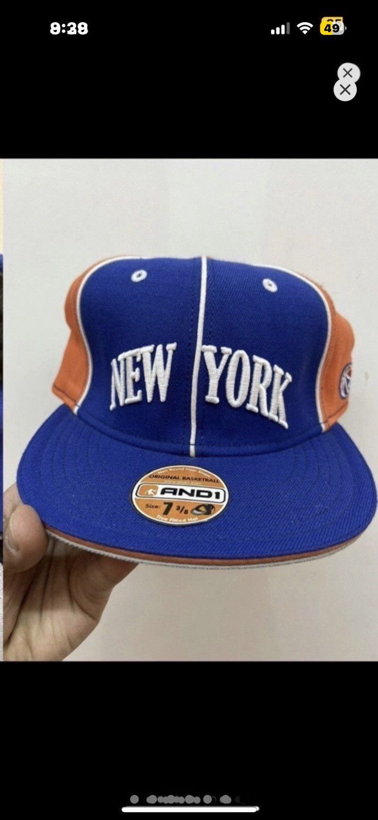 Vintage ***FINAL DROP***RARE 00s AND 1 NY PINWHEEL FITTED 7 3/8 Size ONE SIZE - 7 Thumbnail