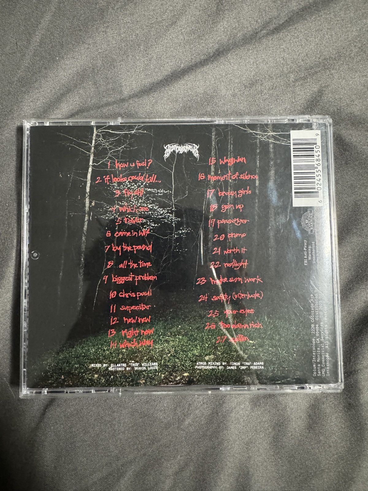 Destroy Lonely Signed CD Miscellaneous