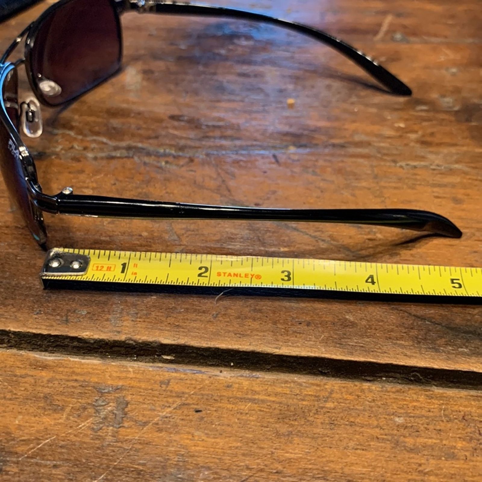 Fila FILA sport sunglasses black metal rectangular gray lenses Size ONE SIZE - 7 Thumbnail