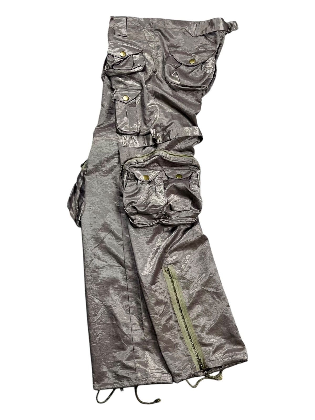 If Six Was Nine GOA Style 2000s BTJ - Sateen Cargo Pants Size US 29 - 1 Thumbnail