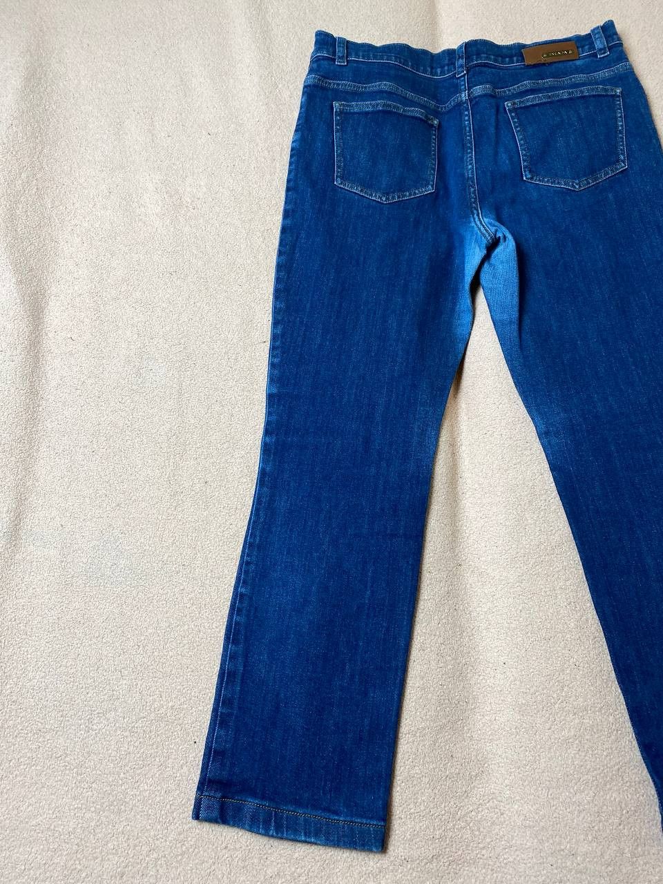Escada × Vintage Escada Y2K Flared Boot Cut Navy Faded Blue Jeans Size 40" / US 18 - 12 Thumbnail