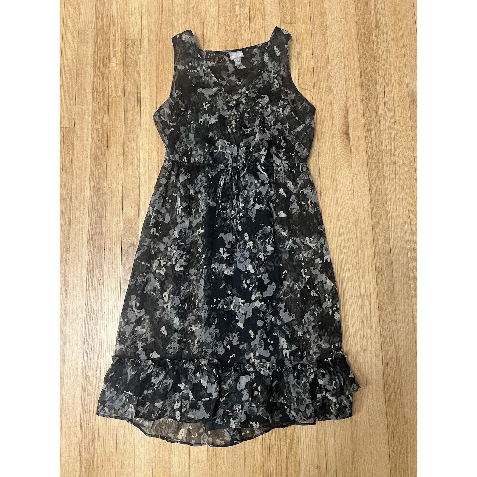 Converse Converse One Star Sheath Black Floral Dress Womens XS Skater Size XS / US 0-2 / IT 36-38 - 1 Thumbnail