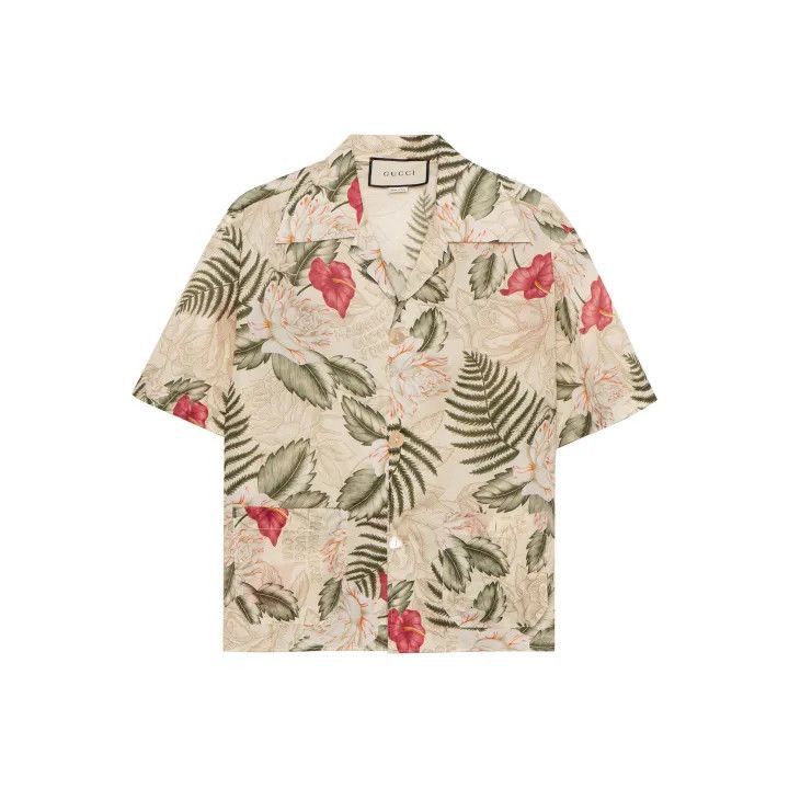 Gucci Floral Print Long Sleeve Shirt-2507