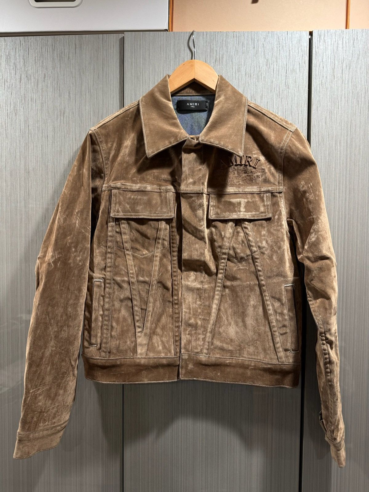 Amiri Amiri Arts District Brown Suede Jacket Size US S / EU 44-46 / 1 - 1 Thumbnail