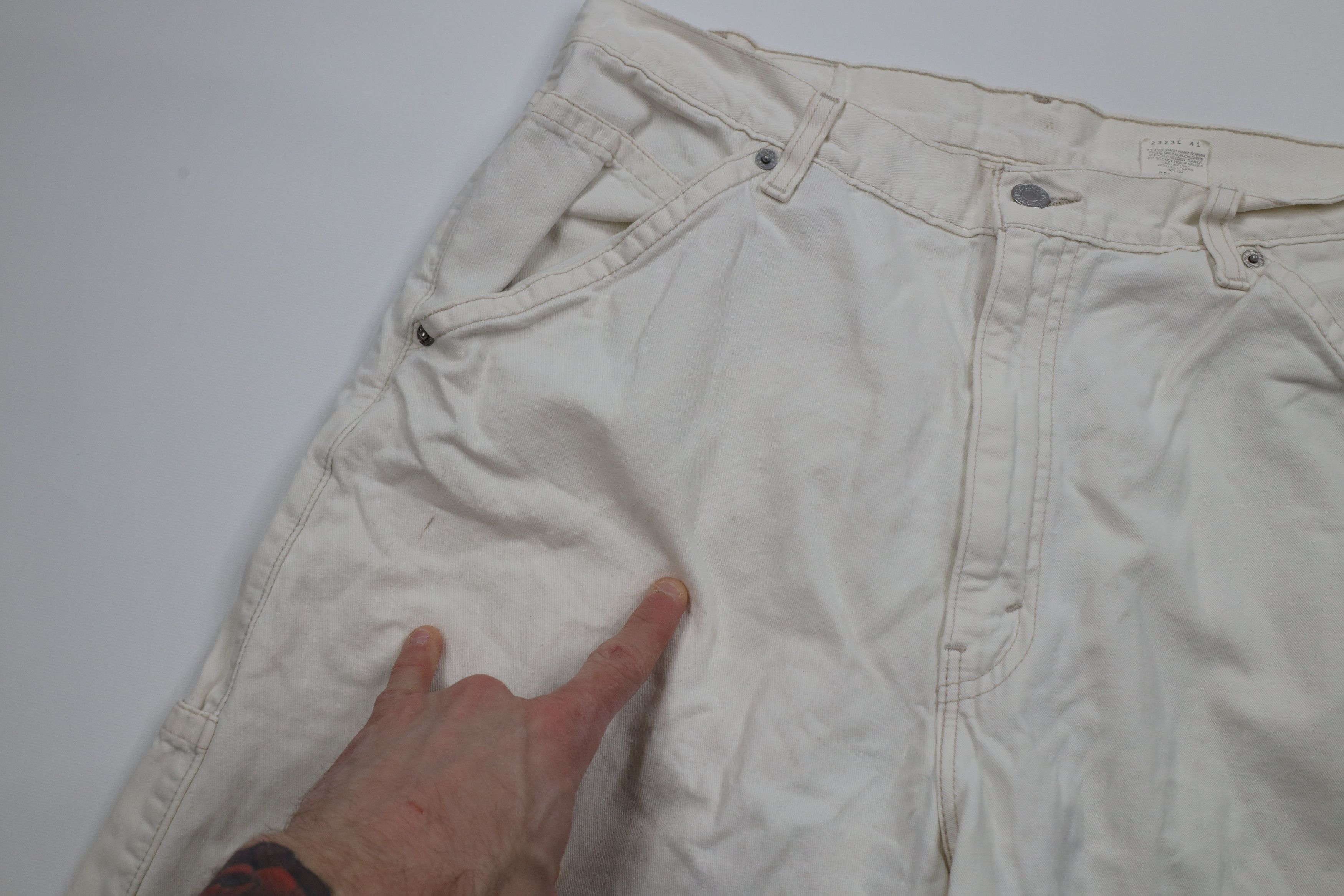 Levi's × Vintage Vintage Y2K 2000 Levis Wide Leg Carpenter Dungaree Pants Size US 36 / EU 52 - 9 Thumbnail