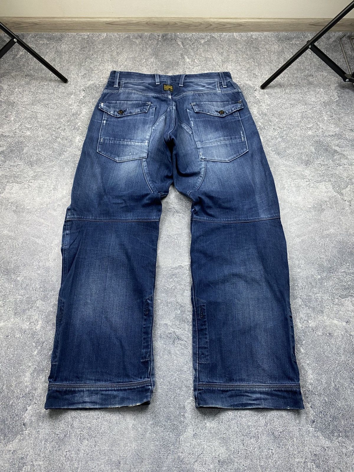 G-Star × Japanese Brand × Vintage Vintage G-Star Raw Japanese Distressed Cargo Pants Y2 Size US 33 - 3 Thumbnail