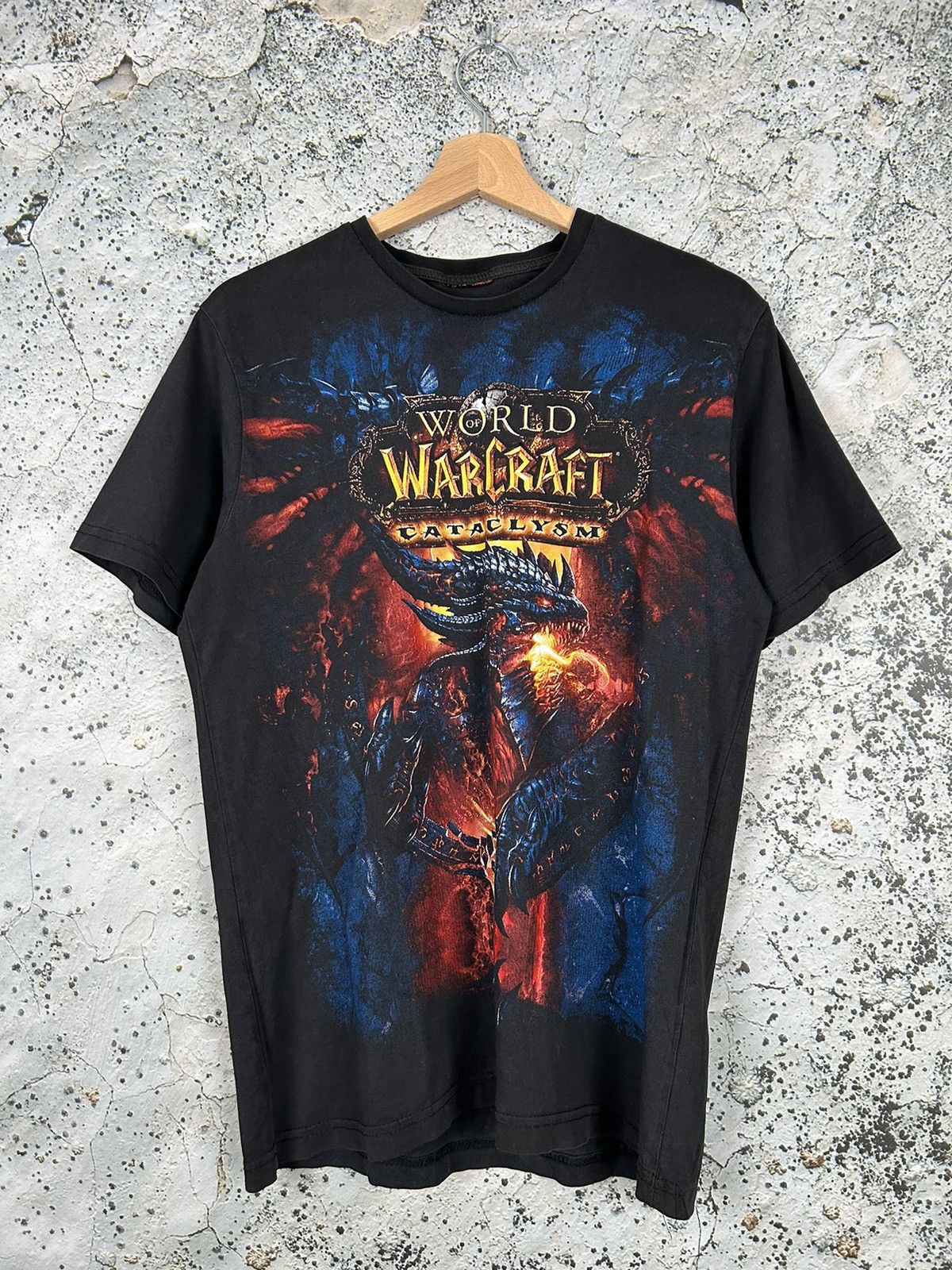 Playstation Vintage World Of Warcraft Cataclysm Rare Graphic Tee Dragon Size US M / EU 48-50 / 2 - 1 Thumbnail
