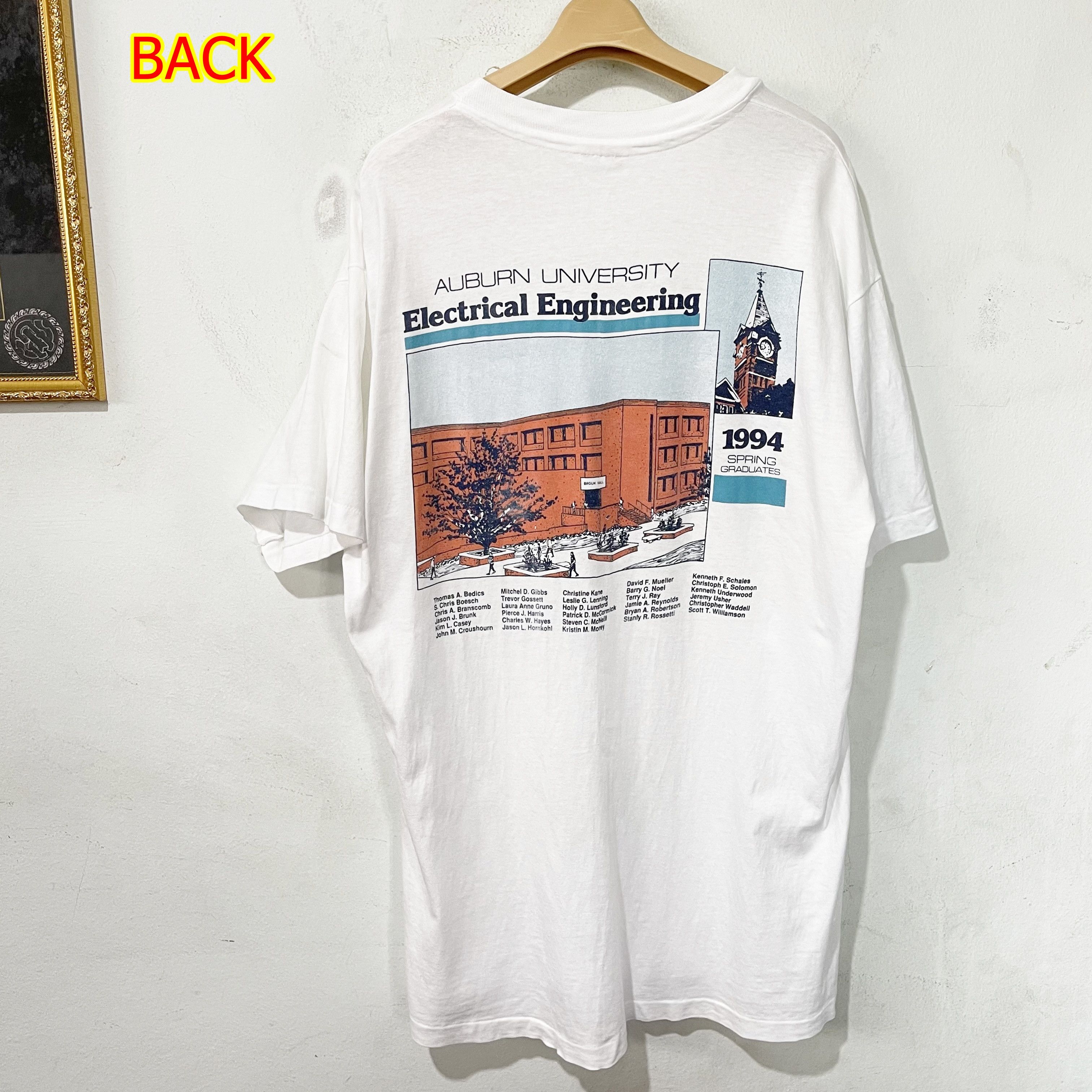 Vintage Vintage 1994 Auburn University Pocket Tee Size US L / EU 52-54 / 3 - 1 Thumbnail