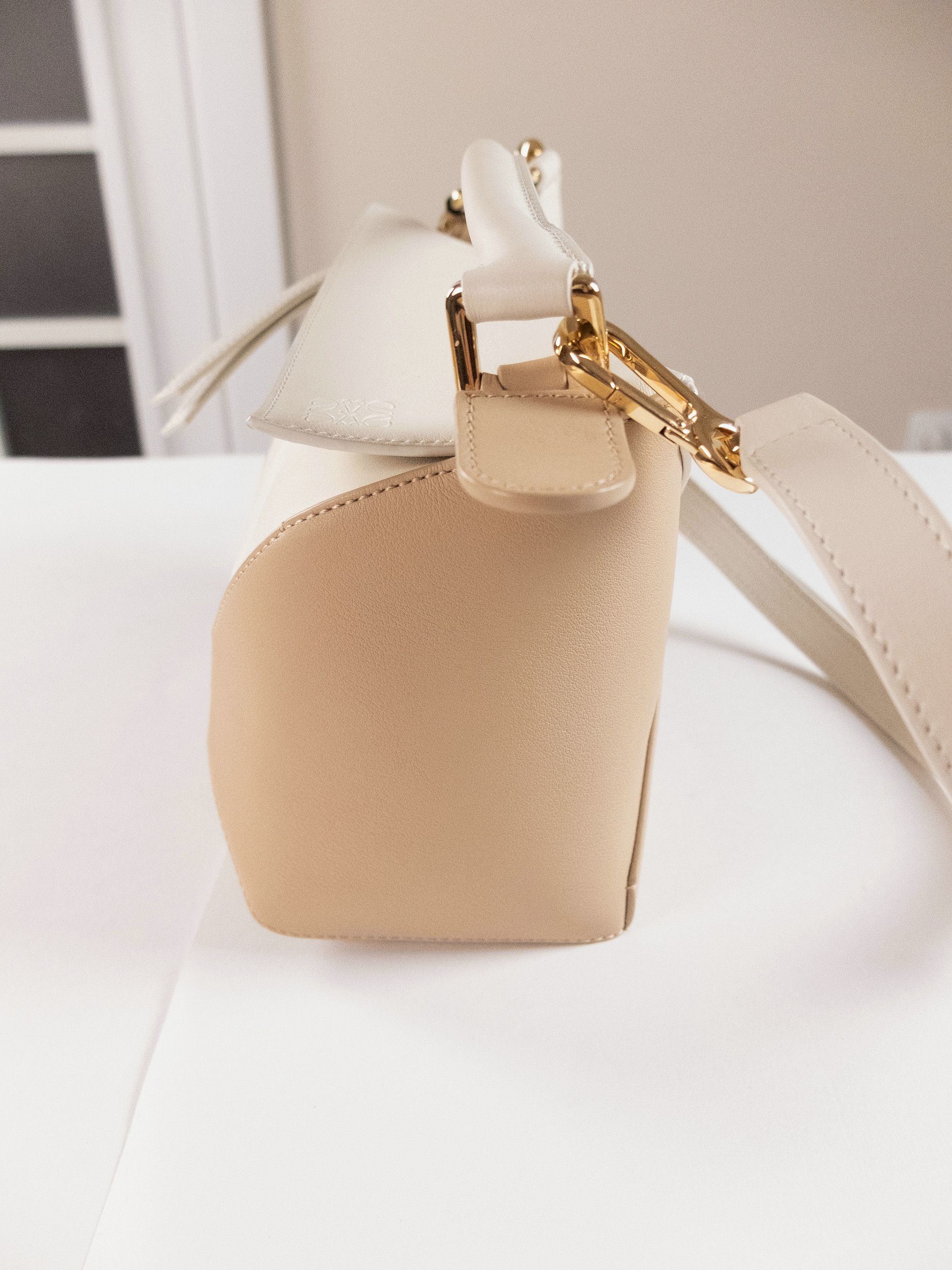 Loewe LOEWE Puzzle Edge bicolor beige & white leather bag Size ONE SIZE - 13 Thumbnail