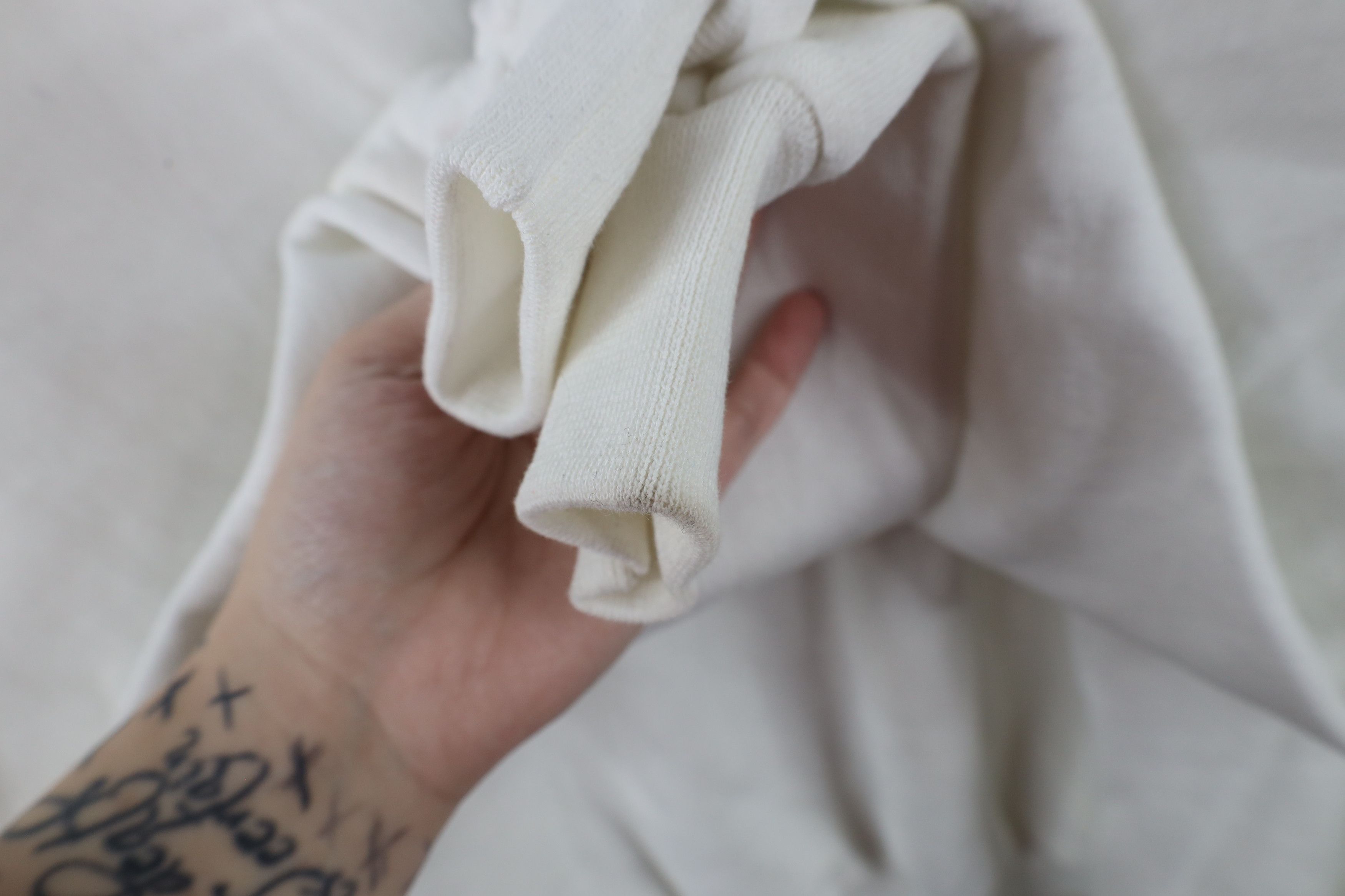 Vintage Vintage 90s Streetwear Heavyweight Crewneck Sweatshirt White Size ONE SIZE - 7 Thumbnail