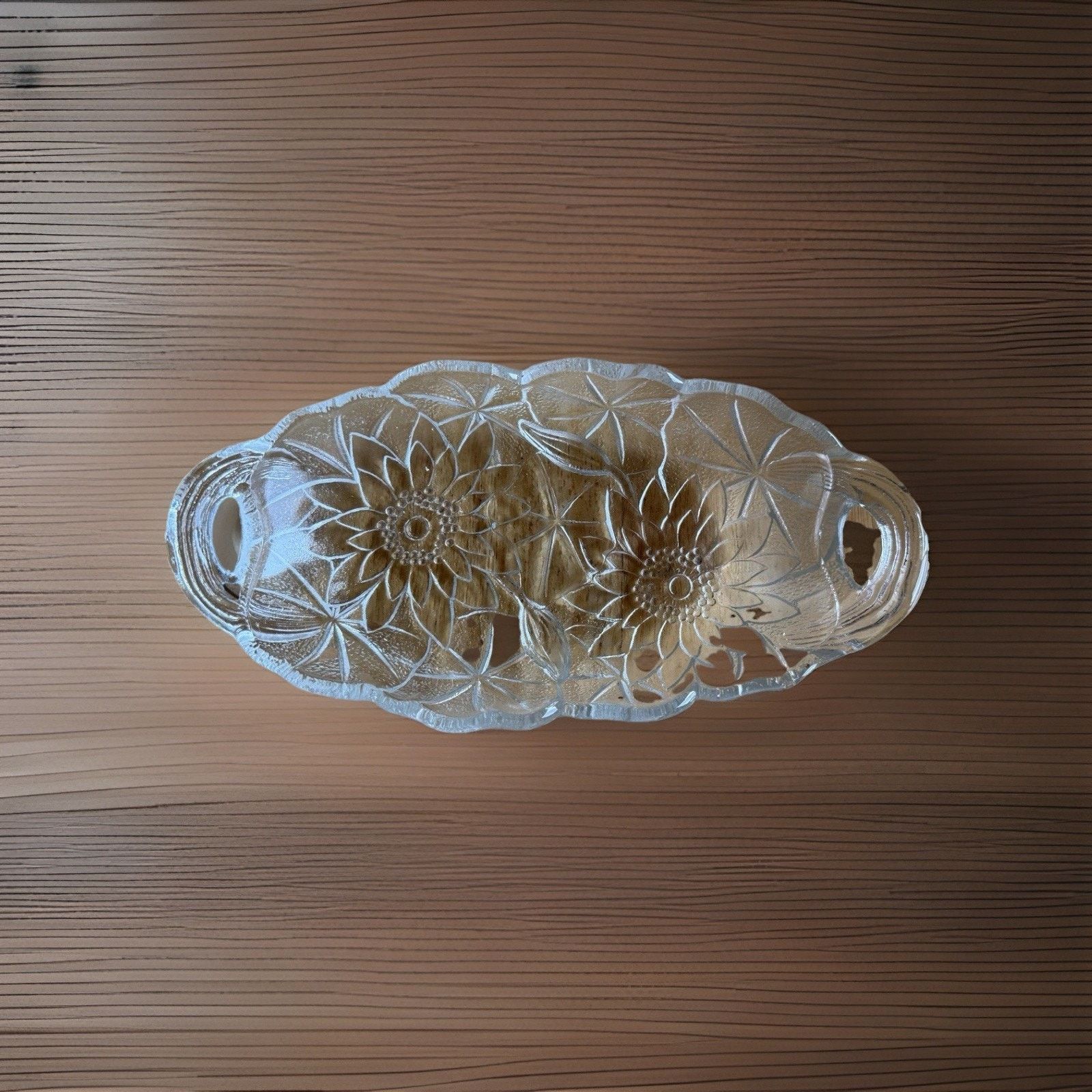 Other Indiana Glass Lily Pons Relish Clear Pressed Glass Dish Size ONE SIZE - 5 Thumbnail