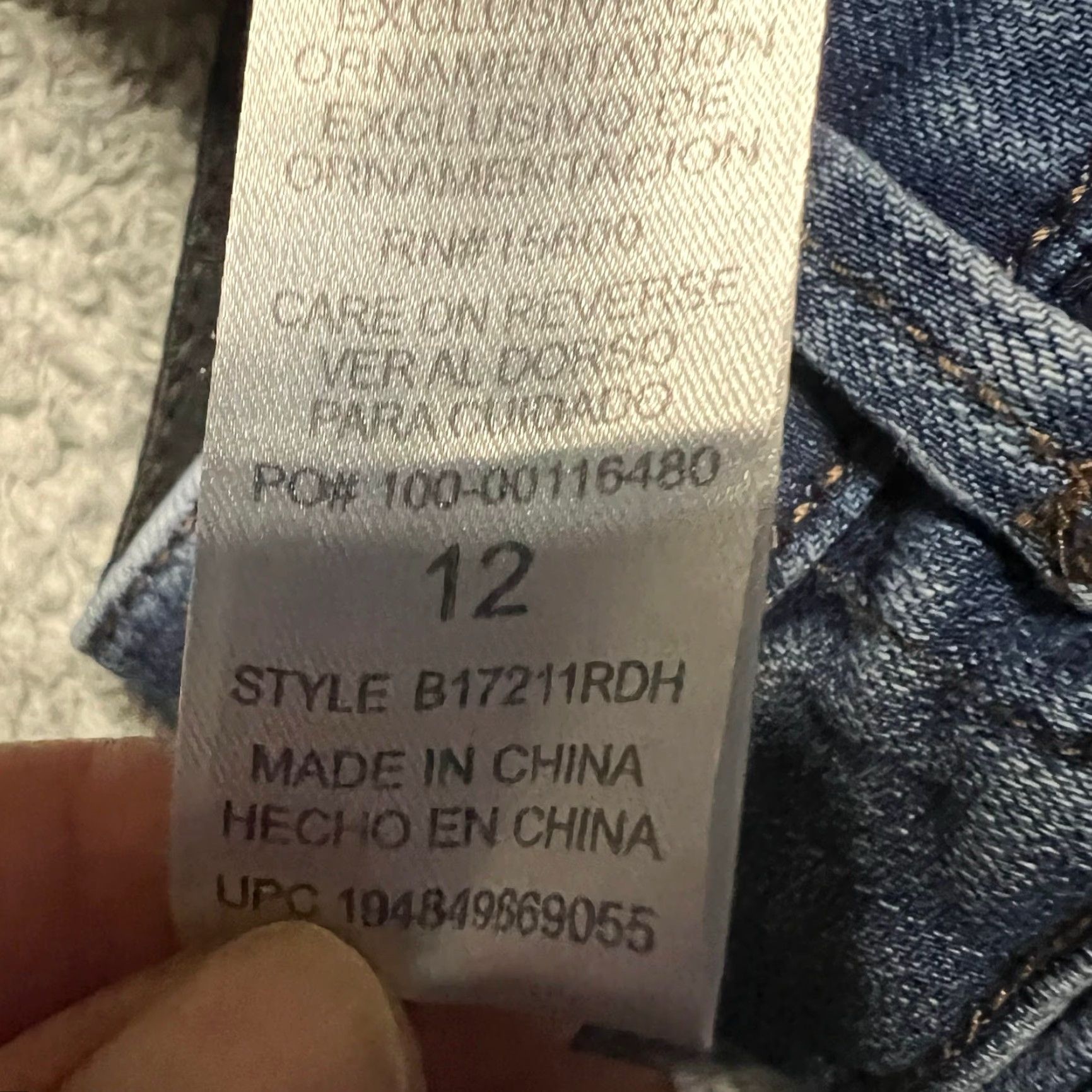 Vintage Democracy Jeans Womens 12 Ankle Denim Blue High Rise 33x27 Pants Regular Size 12 Womens Jeans Blue Denim Pants Ankle Stretch Women Size 34" / US 12 / IT 48 - 7 Thumbnail