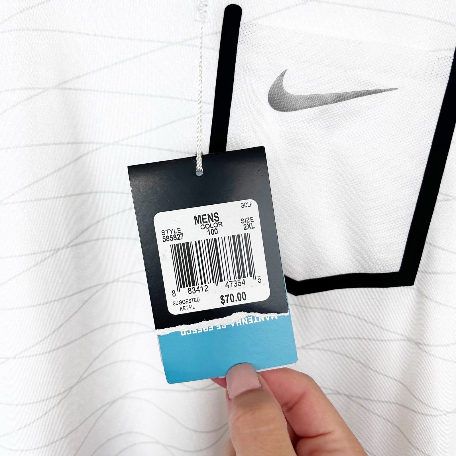 Nike Nike Golf Tour Performance White Short Sleeve Polo Sz XXL Size US XXL / EU 58 / 5 - 6 Thumbnail
