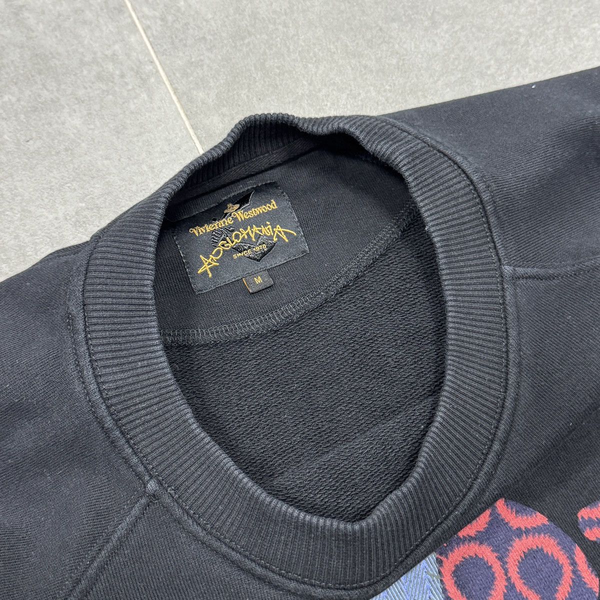 Vivienne Westwood Vivienne Westwood Anglomania Big Logo Men Black Sweatshirt Size US M / EU 48-50 / 2 - 12 Thumbnail