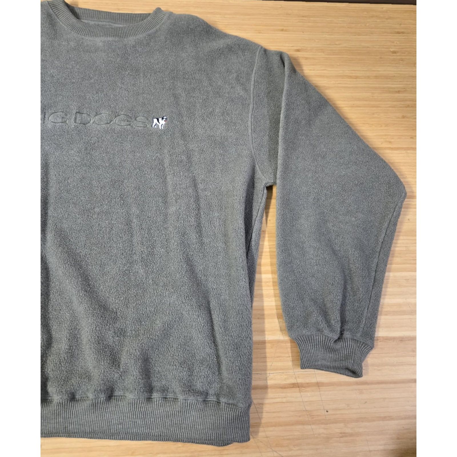 Big Dogs Big Dogs Sweatshirt Mens 1X Gray Fleece Crewneck Embroidered Logo Size US XL / EU 56 / 4 - 2 Thumbnail