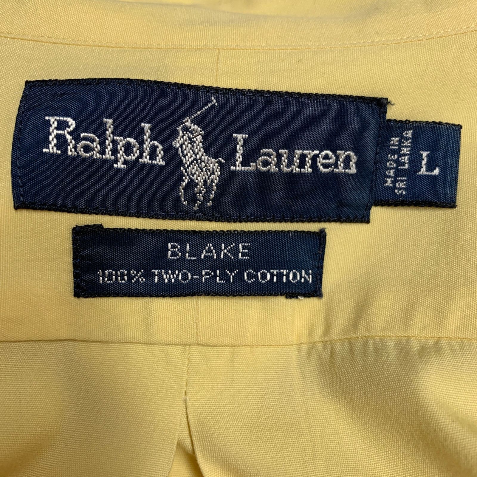 Ralph Lauren Size XL Yellow Cotton Button Down Long Sleeve Shirt Size US XL / EU 56 / 4 - 7 Thumbnail