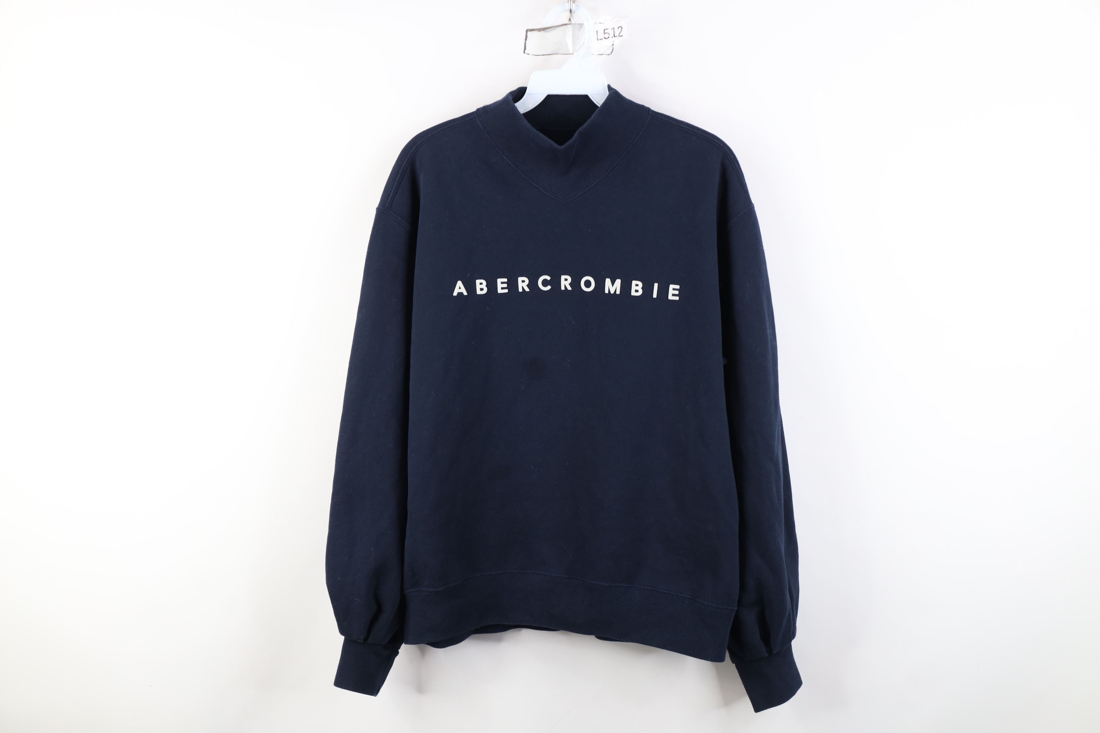 Abercrombie & Fitch Vintage Y2K Abercrombie & Fitch Sweatshirt Navy Blue Size S / US 4 / IT 40 - 1 Thumbnail