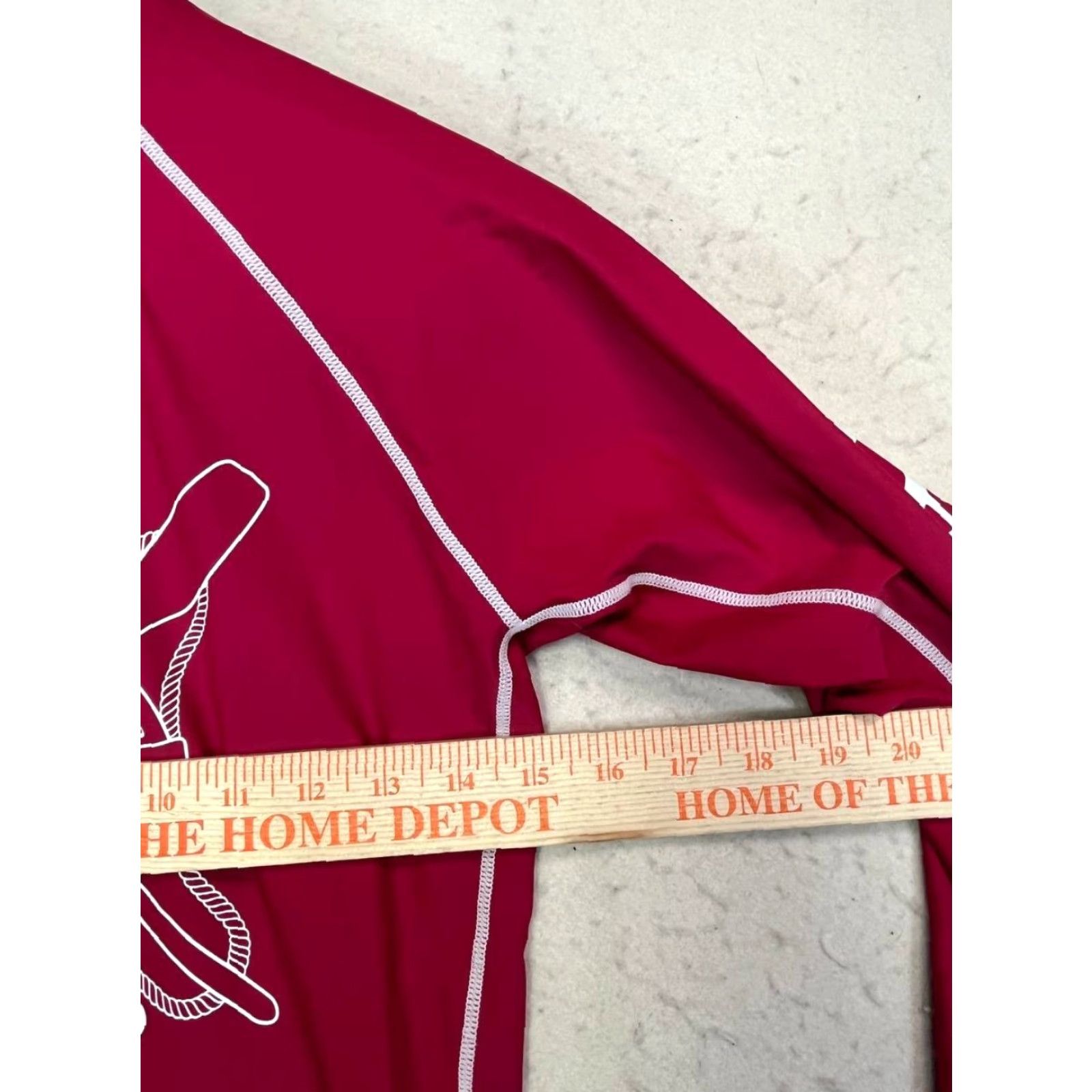 Vintage Tuga Red Rashguard Long Sleeve Sunwear Top M Medium Unisex Adults Nylon Lycra Solid Blouse State Junior Lifeguard Size M / US 6-8 / IT 42-44 - 3 Thumbnail