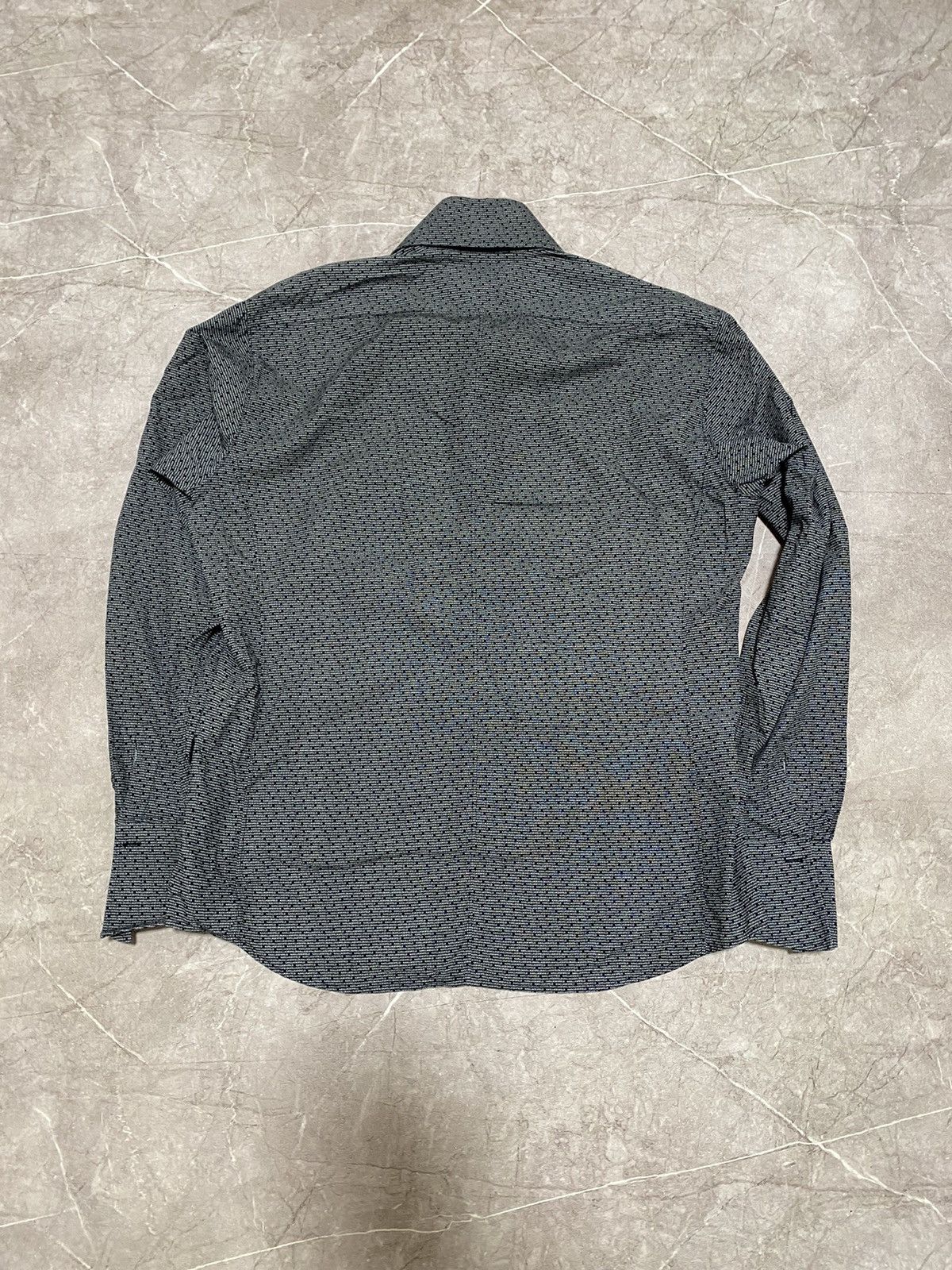 Karl Lagerfeld Karl Lagerfeld Multi Logo All Over Print Shirt Button Up Size US XL / EU 56 / 4 - 12 Thumbnail
