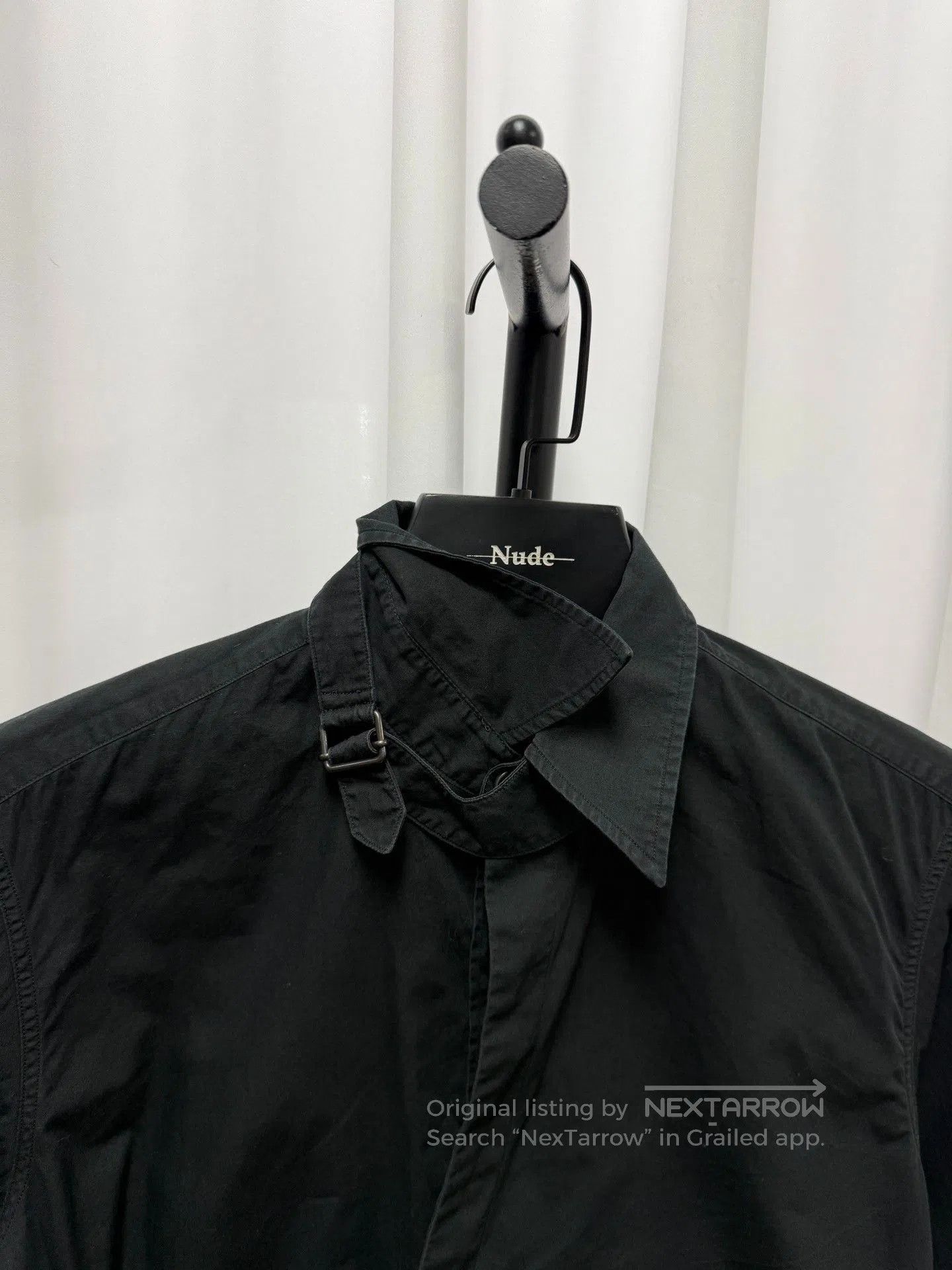 Dries Van Noten Dries van Noten Black Deconstructed Wrap Shirt. Size US S / EU 44-46 / 1 - 4 Thumbnail