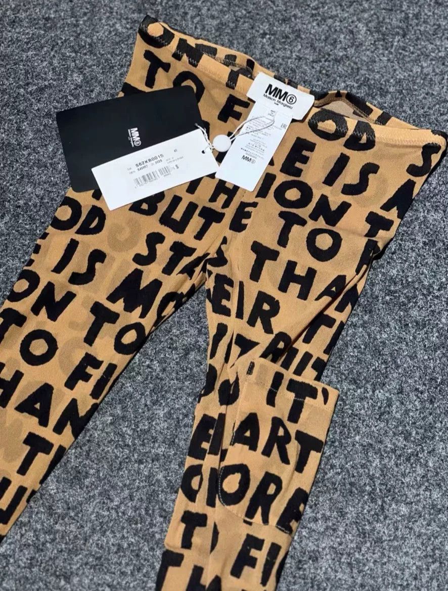 MM6 Maison Margiela MM6 Leopard Print Leggings Size 24" / US 00 / IT 34 - 1 Thumbnail