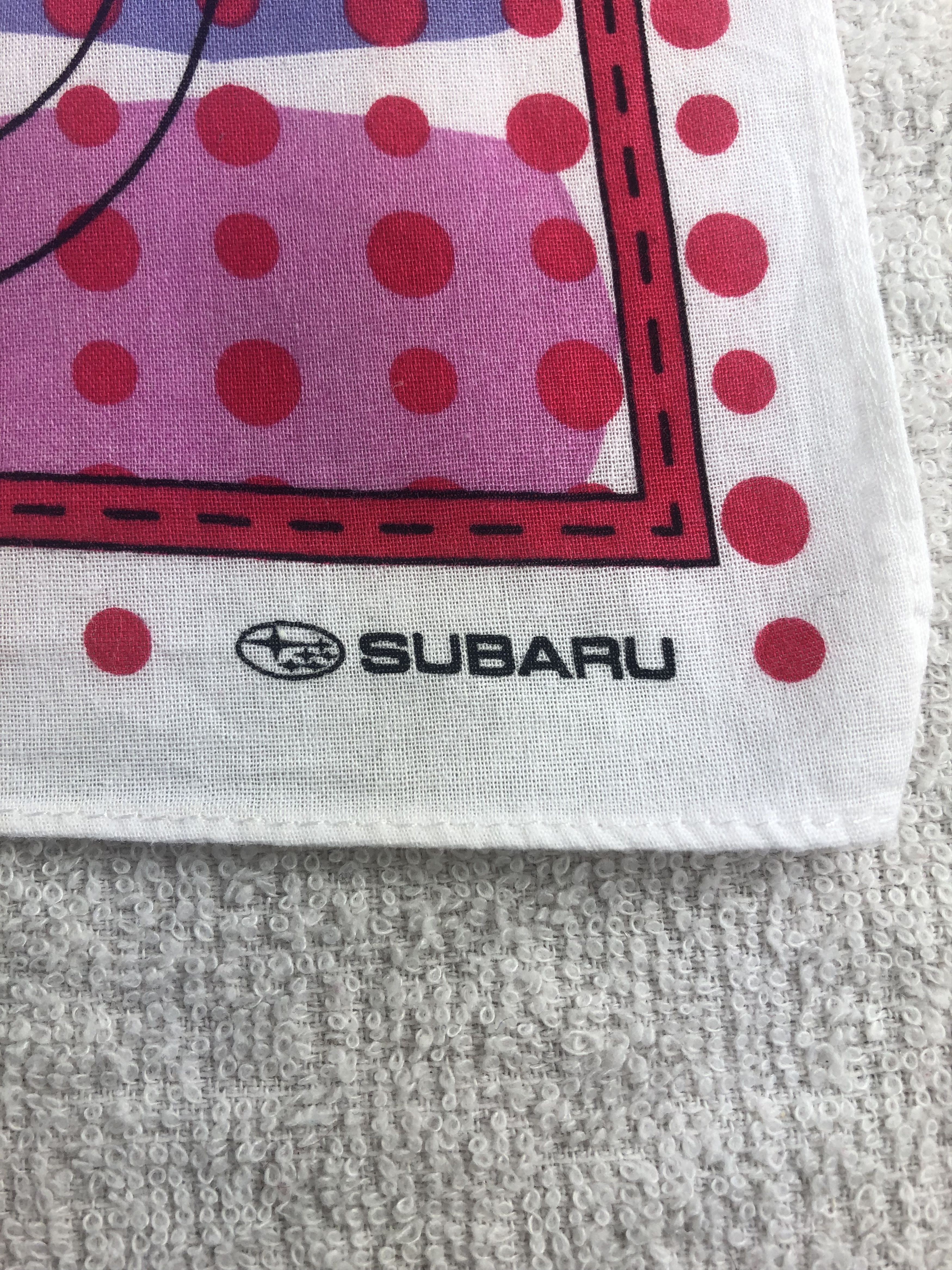 Vintage Subaru Handkerchief / Bandana / Neckerchief C250 Size ONE SIZE - 5 Thumbnail