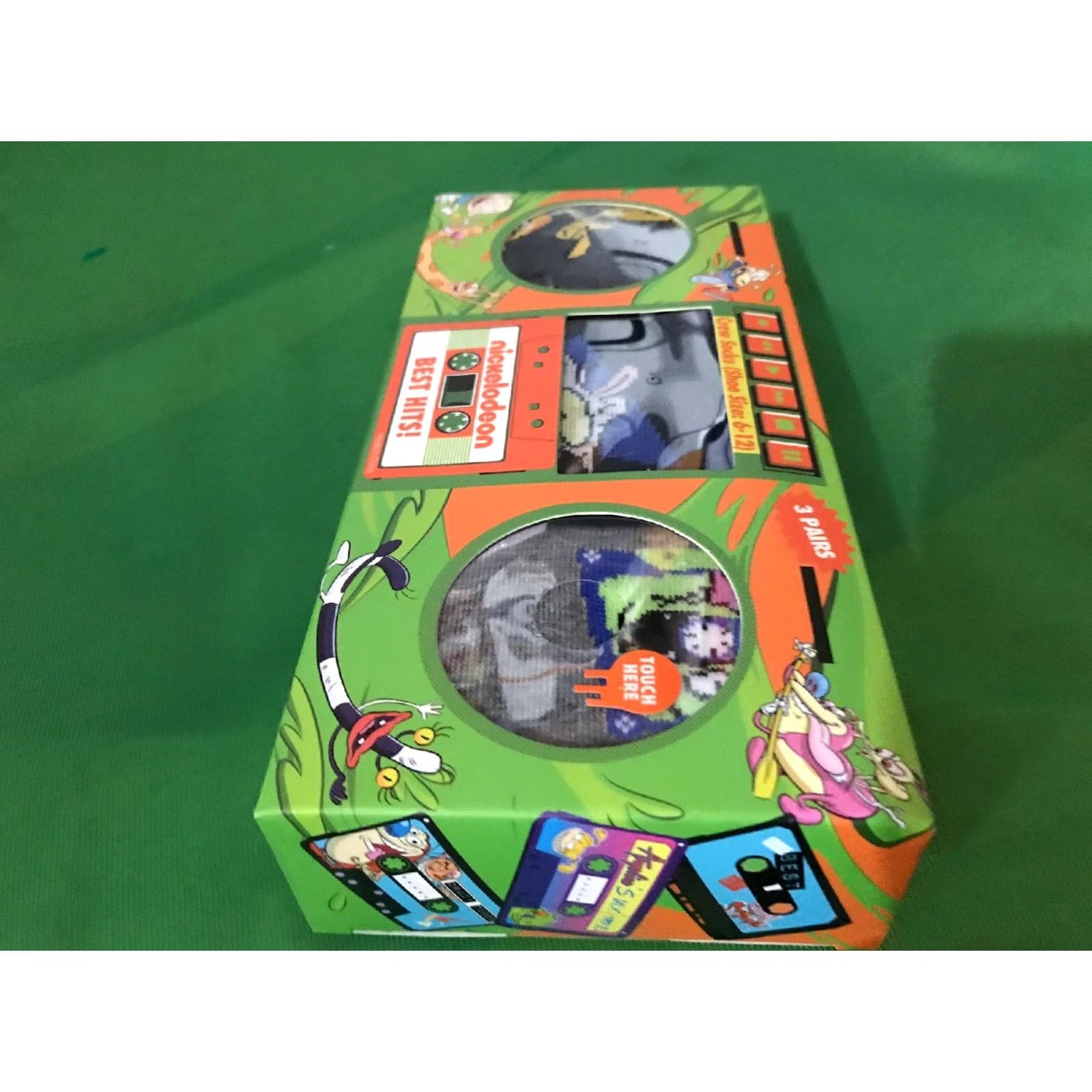 Nickelodeon NICKELODEON Best Hits Socks BoomBox Set 3 Pairs Crew Socks Men 6-12 Multicolor 3 Pairs Nickelodeon Best Hits Socks BoomBox Set Size ONE SIZE - 5 Thumbnail
