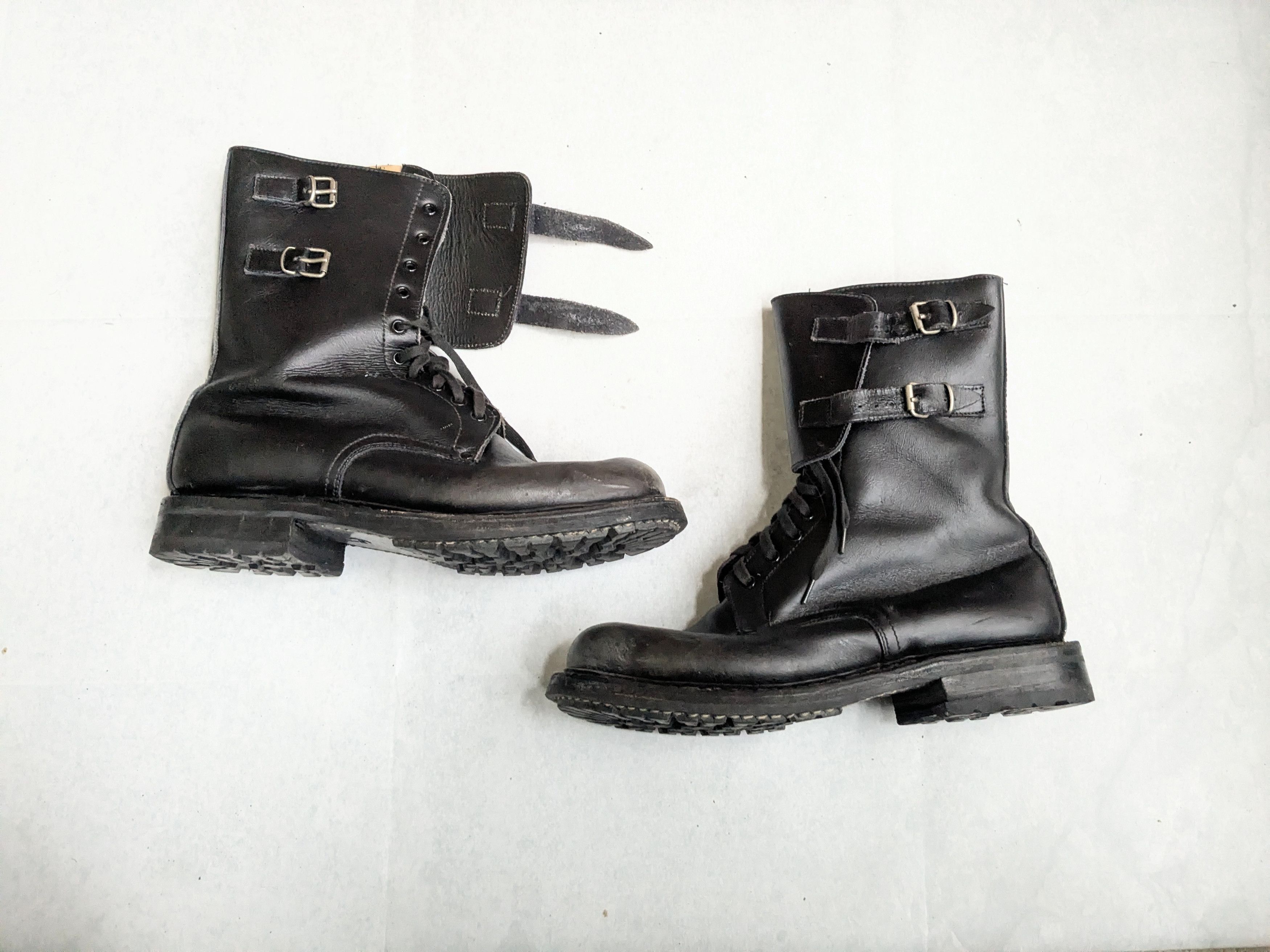 Genuine Leather Derisi Combat Boots Black 9 42 Paratrooper Military Size US 9 / EU 42 - 1 Thumbnail