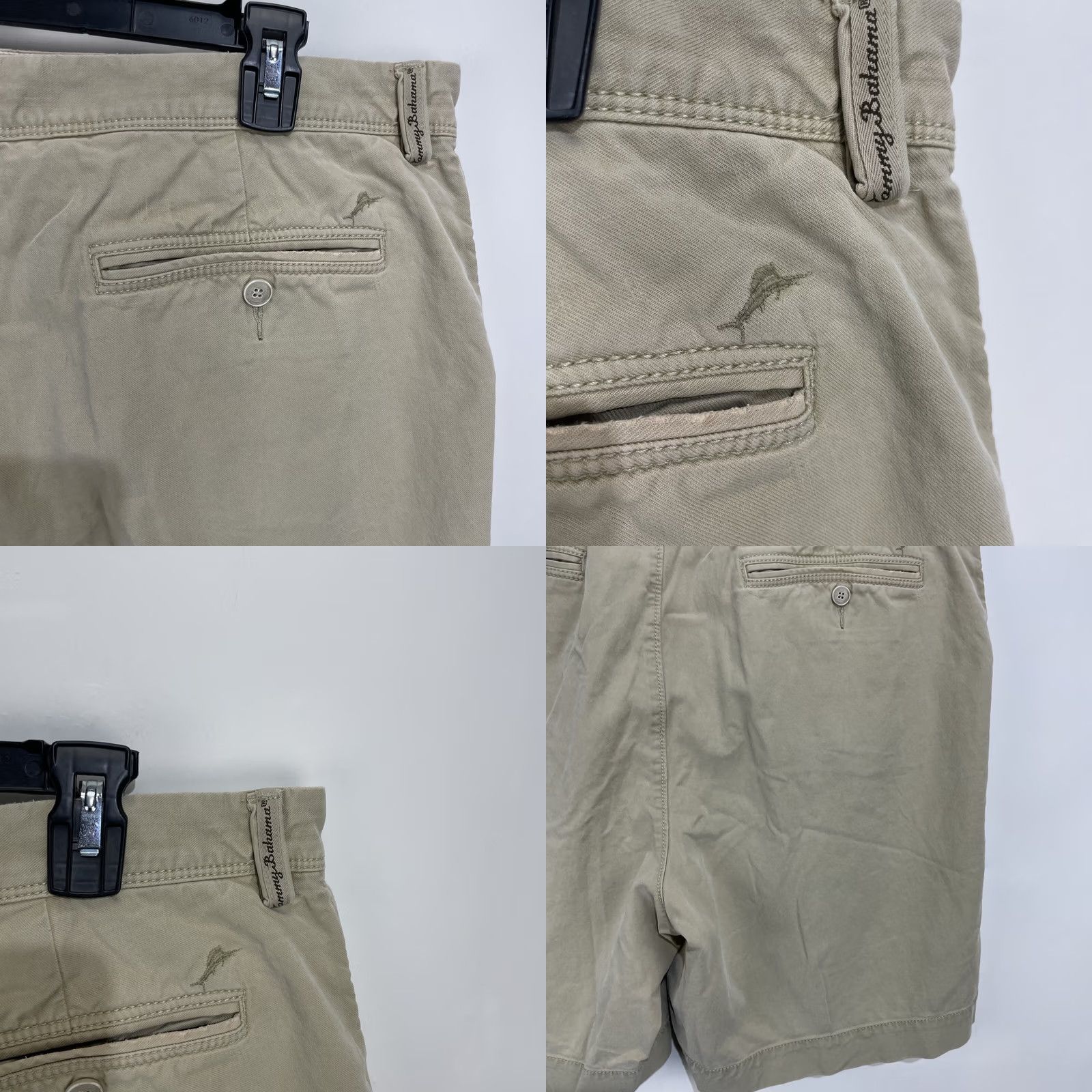 Tommy Bahama Tommy Bahama Shorts Mens 38 Tan Cotton Tencel Chino Relaxed Fit 5-Pocket Lightweight Stretch Beige Casual Spring Summer Mens Size US 38 / EU 54 - 9 Thumbnail