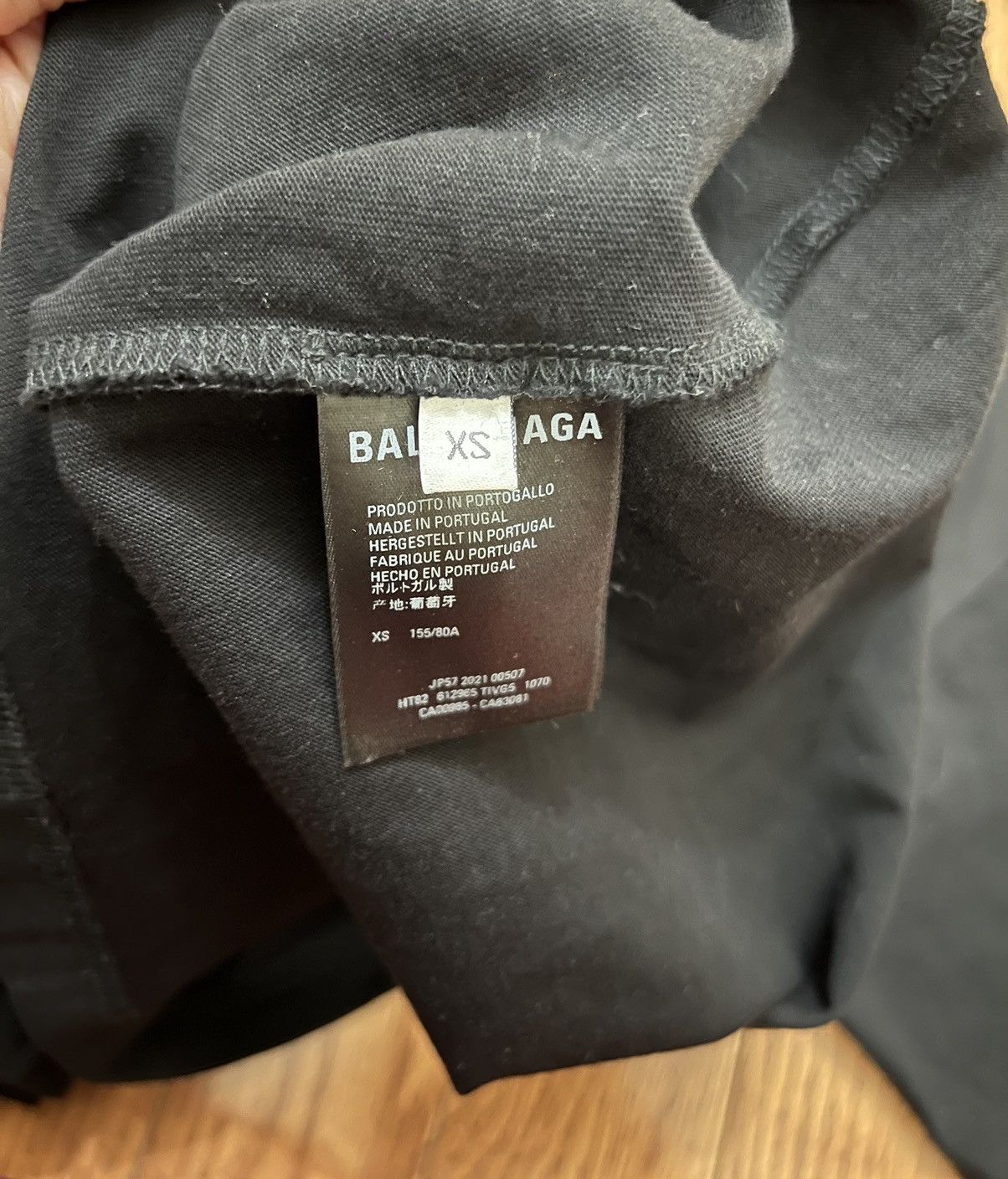 Balenciaga Balenciaga Black White Logo Tee Size US XS / EU 42 / 0 - 4 Thumbnail