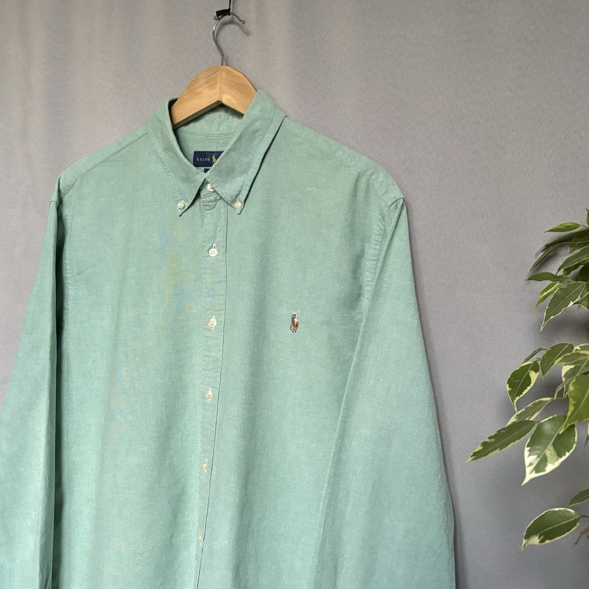 Polo Ralph Lauren Polo Ralph Lauren slim fit stretch oxford xxl green cotton Size US XXL / EU 58 / 5 - 3 Thumbnail
