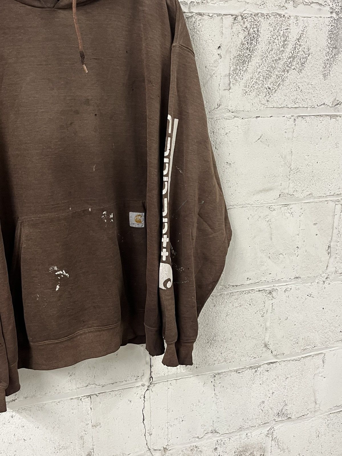 Carhartt Thrashed carhartt mocha brown boxy fit hoodie skater hype Size US XXL / EU 58 / 5 - 3 Thumbnail
