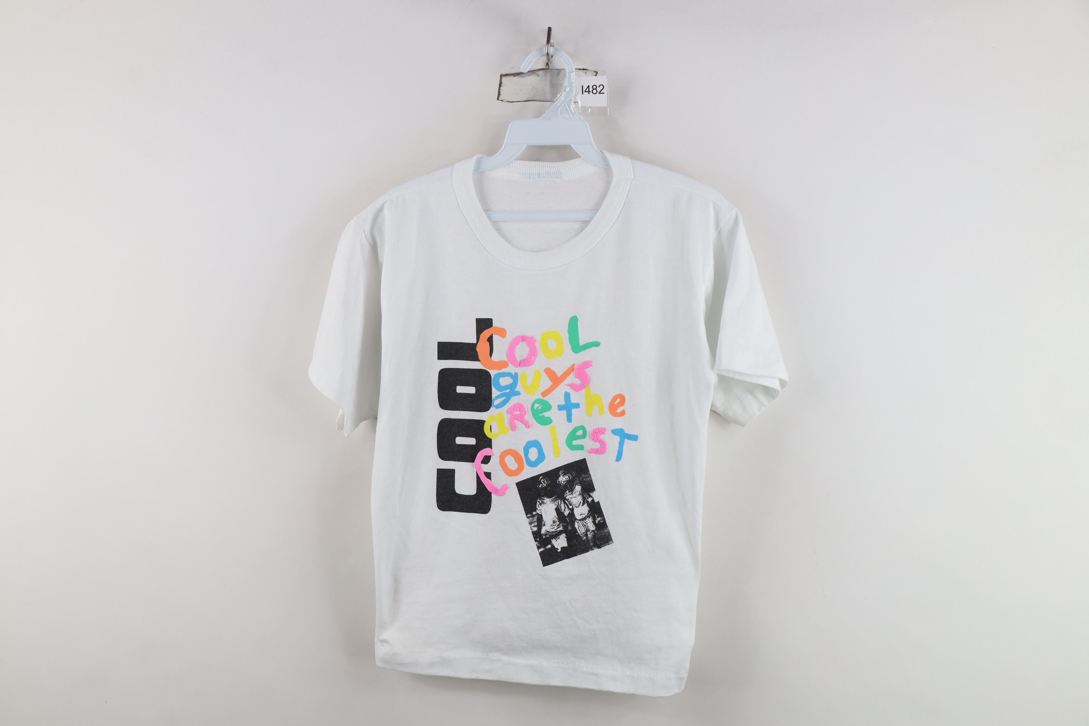Vintage Vintage 90s Streetwear Cool Guys Are the Coolest T-Shirt Size S / US 4 / IT 40 - 1 Thumbnail