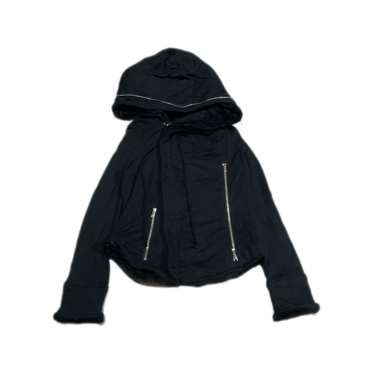 Bajra × Japanese Brand × Le Grande Bleu (L.G.B.) 🔥Sick Y2K Bajra Bono Jacket Fur Lining Zipper Hoodie Size US XS / EU 42 / 0 - 3 Thumbnail