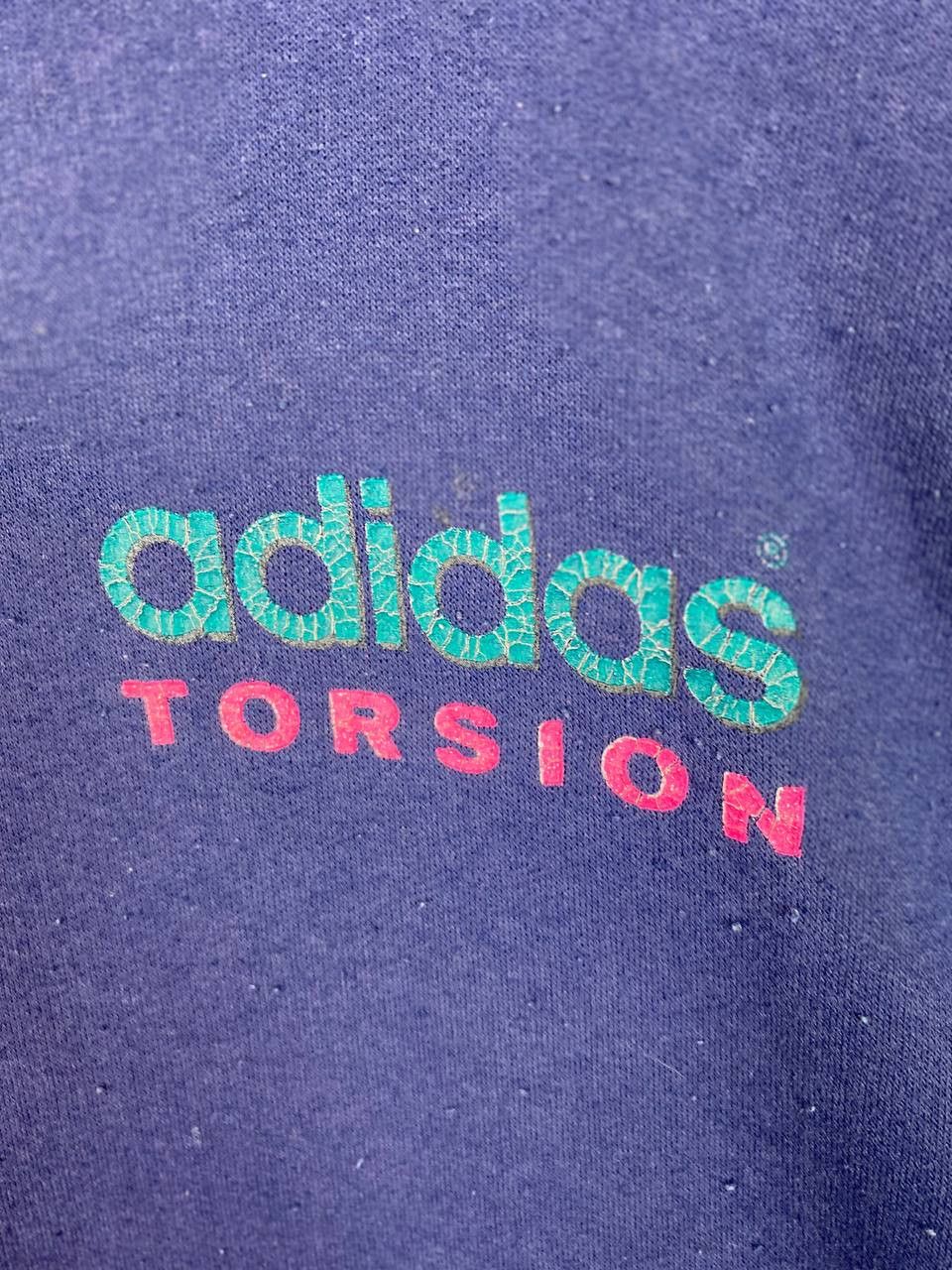 Adidas vintage adidas torsion hoody made in canada sunfaded Size US L / EU 52-54 / 3 - 3 Thumbnail